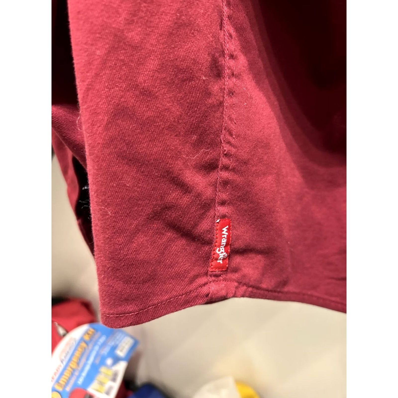 Wrangler Wrangler Shirt 2XL Red Long Sleeve Button-Up Mens Cotton Regular Button-Up Western Outdoor Rodeo Casual Fall Winter Size US XXL / EU 58 / 5 - 5 Thumbnail