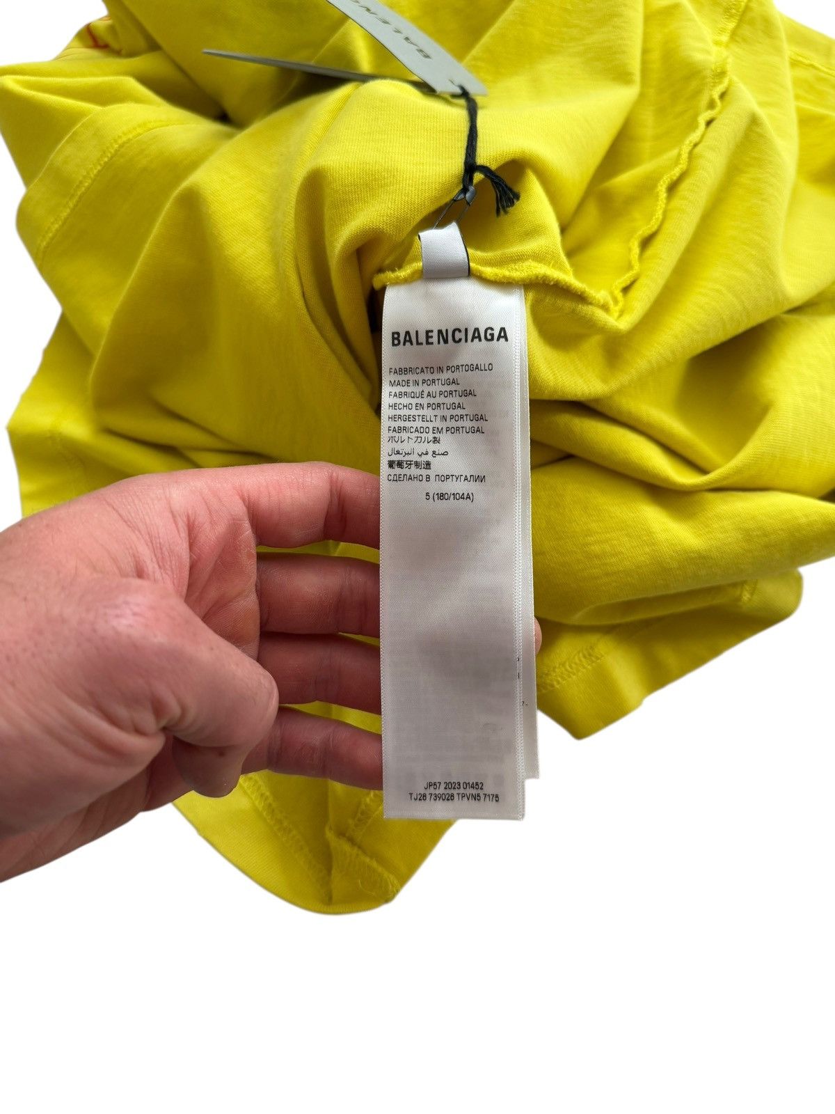 Balenciaga Darkwave Vintage Jersey Yellow Flame Shirt Size US XXL / EU 58 / 5 - 11 Thumbnail