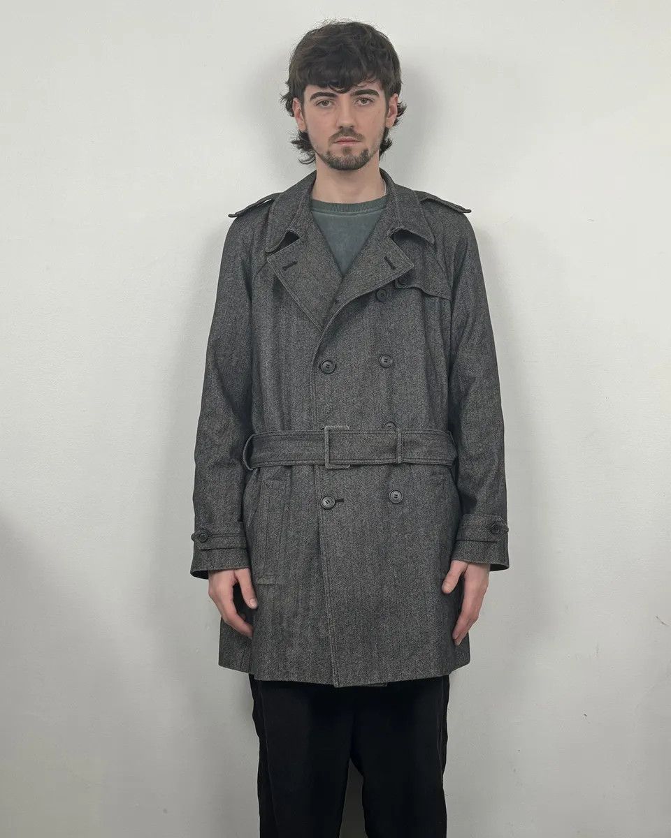 Dior AW2008 Dior Grey Wool Classy Belted Long Jacket Size US M / EU 48-50 / 2 - 2 Thumbnail