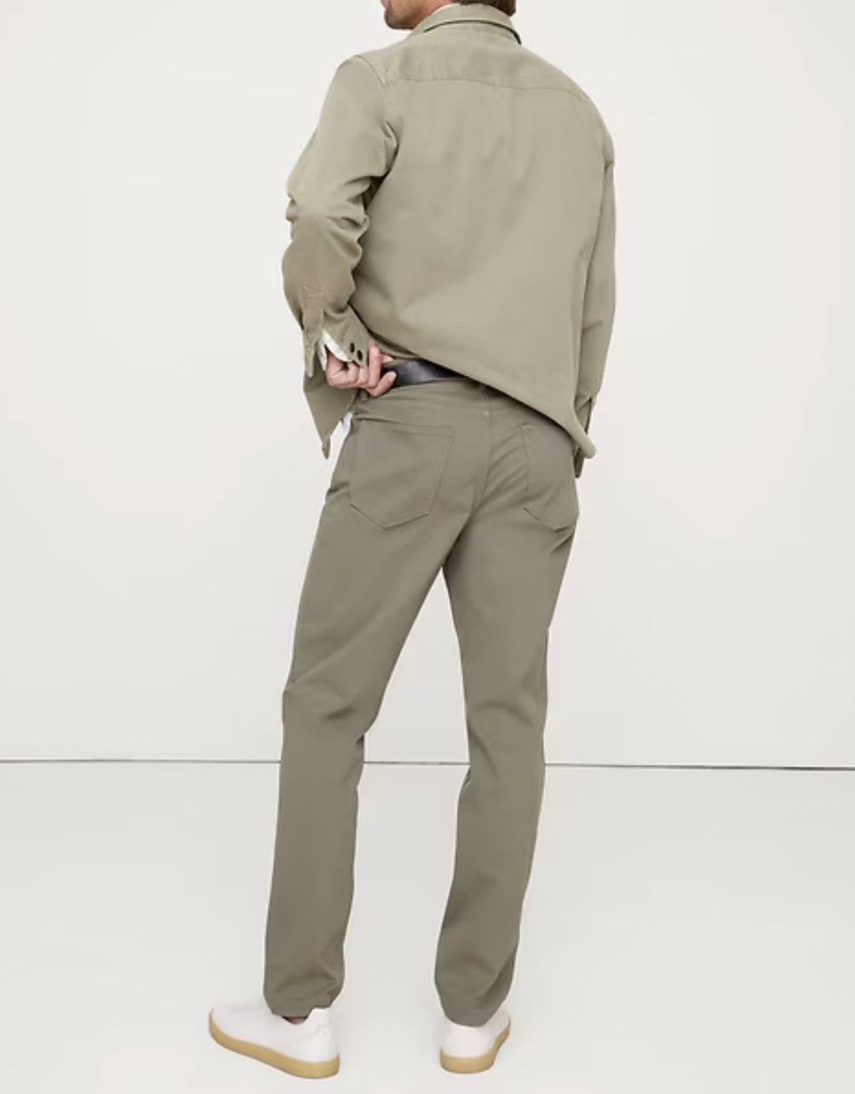 Banana Republic Banana Republic Chino Traveler Pants Olive Green Size 30x32 Size US 30 / EU 46 - 4 Thumbnail