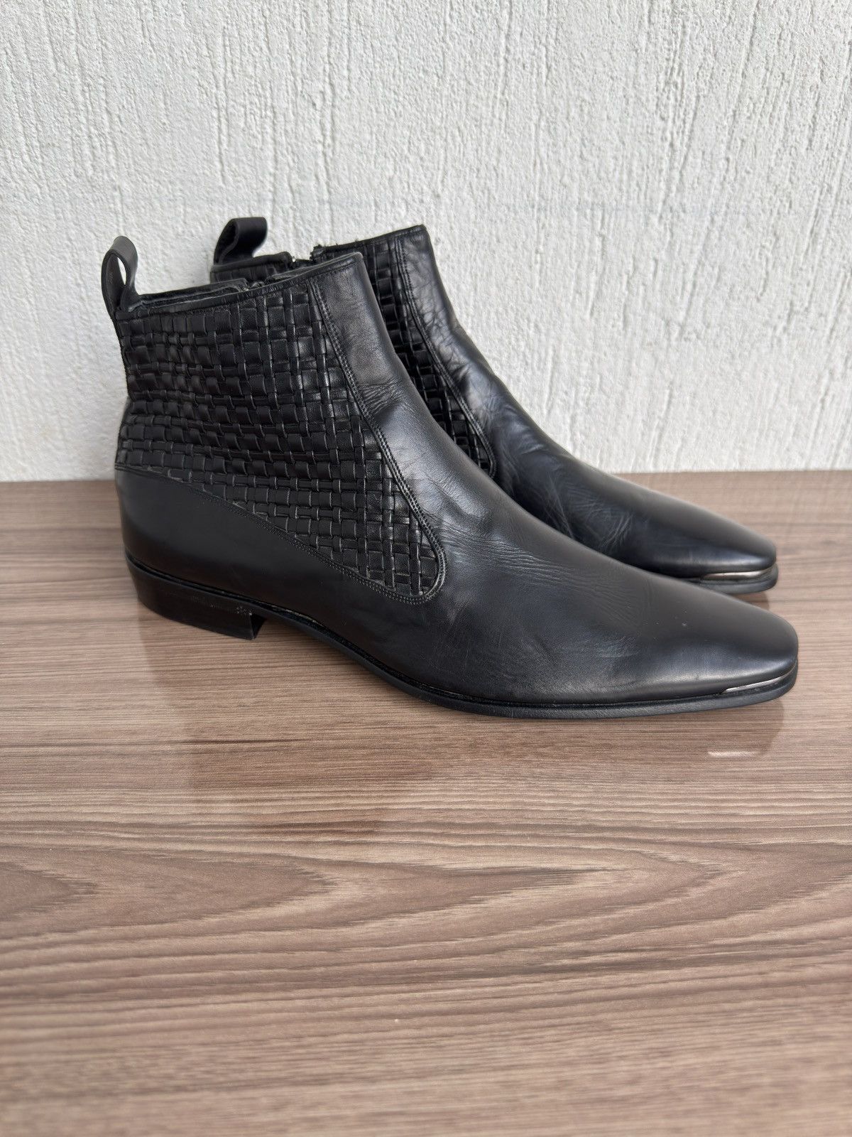 Versace Versace⚫️🔥Chelsea boots alternative of wyatt by saint laurent Size US 8.5 / EU 41-42 - 6 Thumbnail