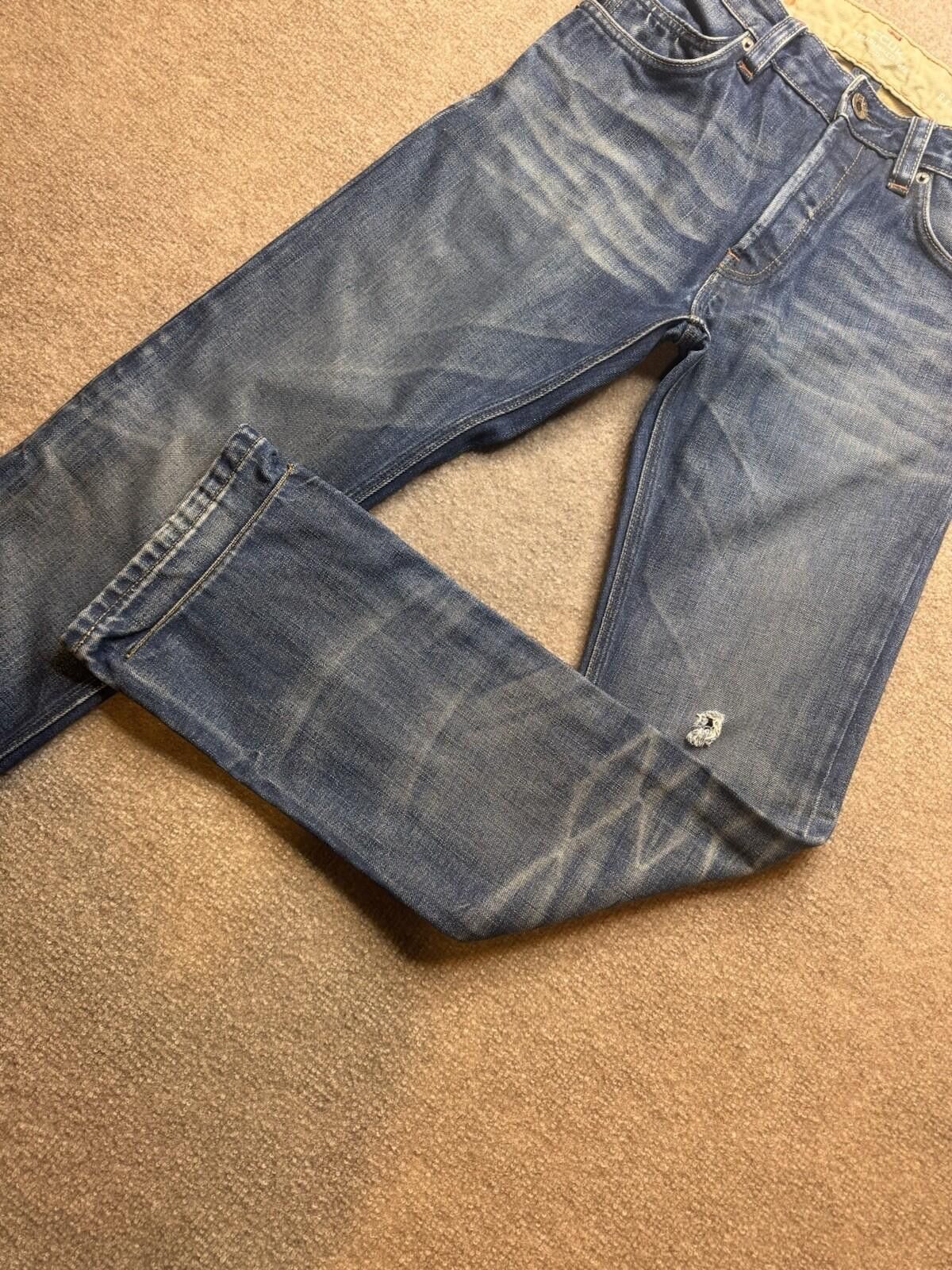 French Connection FCUK Jeans Wide Leg Mens 28 French Conn Blue Button Fly 751 Size US 28 / EU 44 - 1 Thumbnail