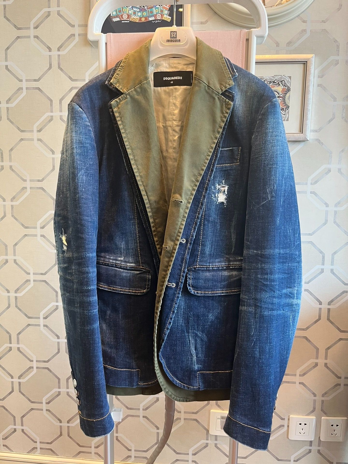 Dsquared2 Dsquared2 Two-Piece Denim Blazer Size US M / EU 48-50 / 2 - 3 Thumbnail