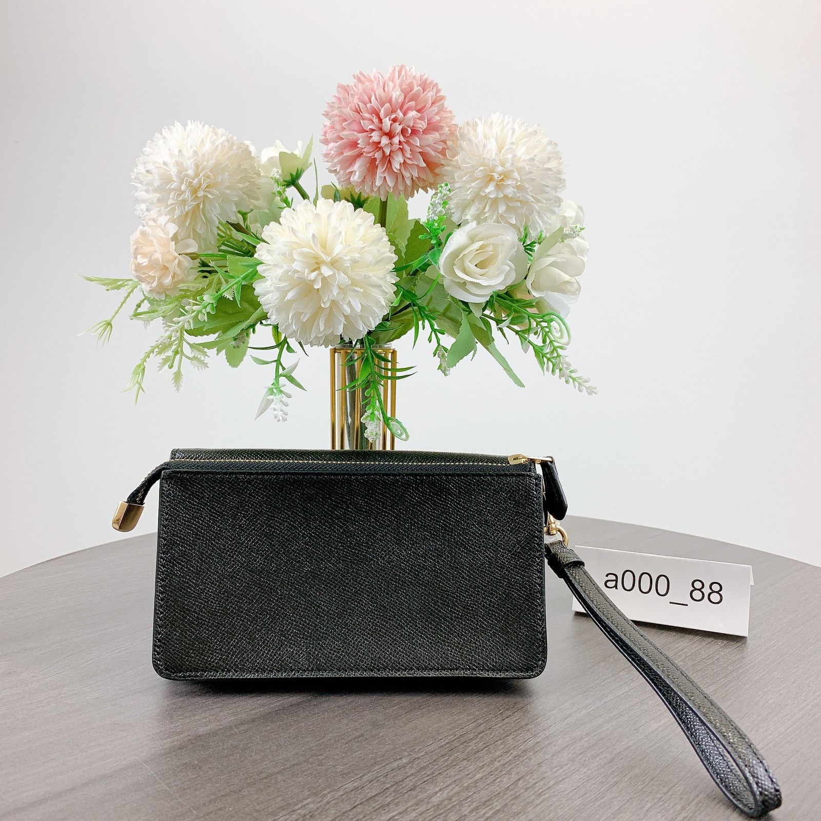 Coach Coach F73793 Foldover Wristlet IN BLACK Size ONE SIZE - 3 Thumbnail