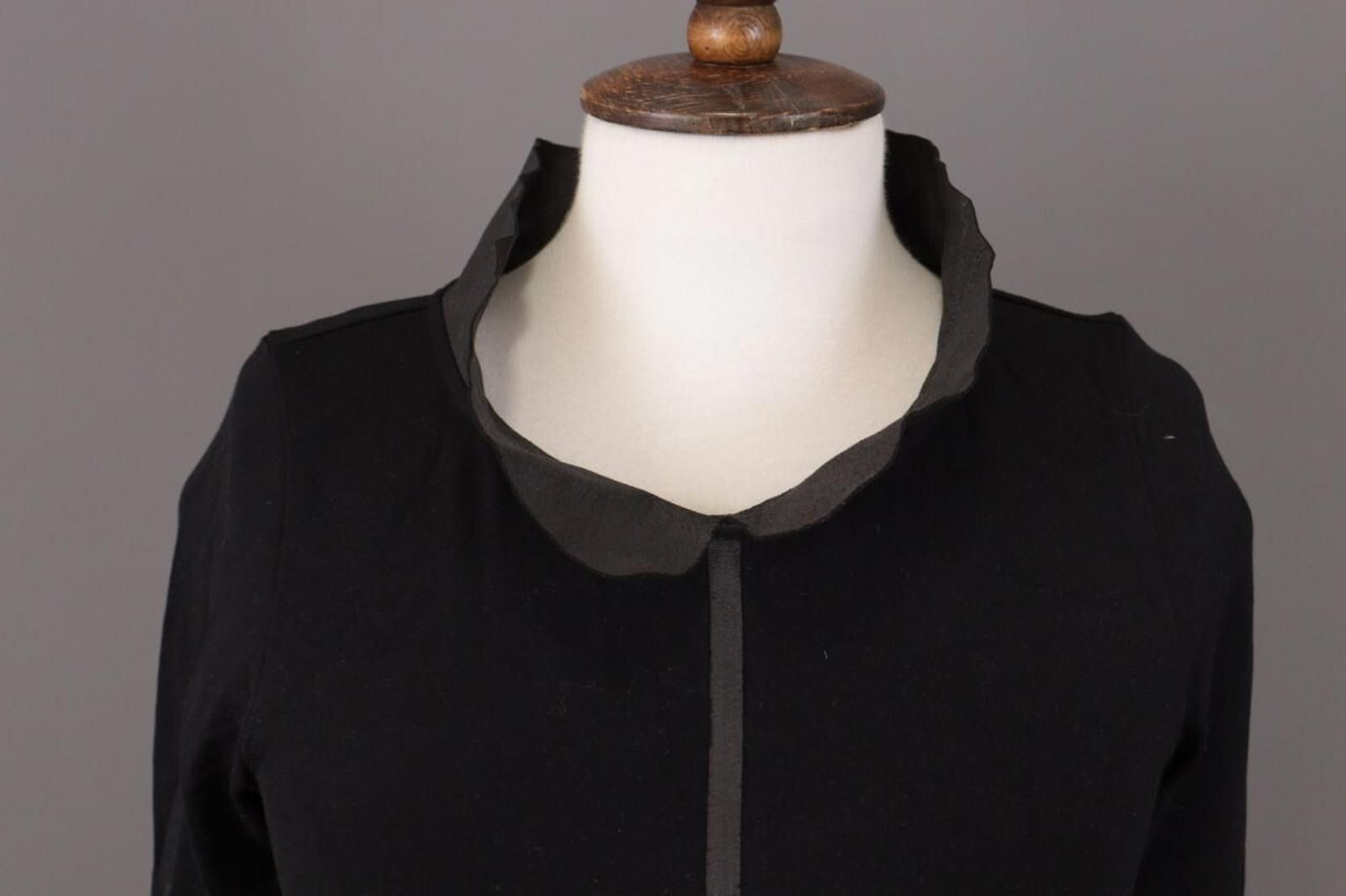 Designer Cop Copine Nikko Robe Black 3/4 Sleeve A-Line Dress Size 36 Size M / US 6-8 / IT 42-44 - 4 Thumbnail