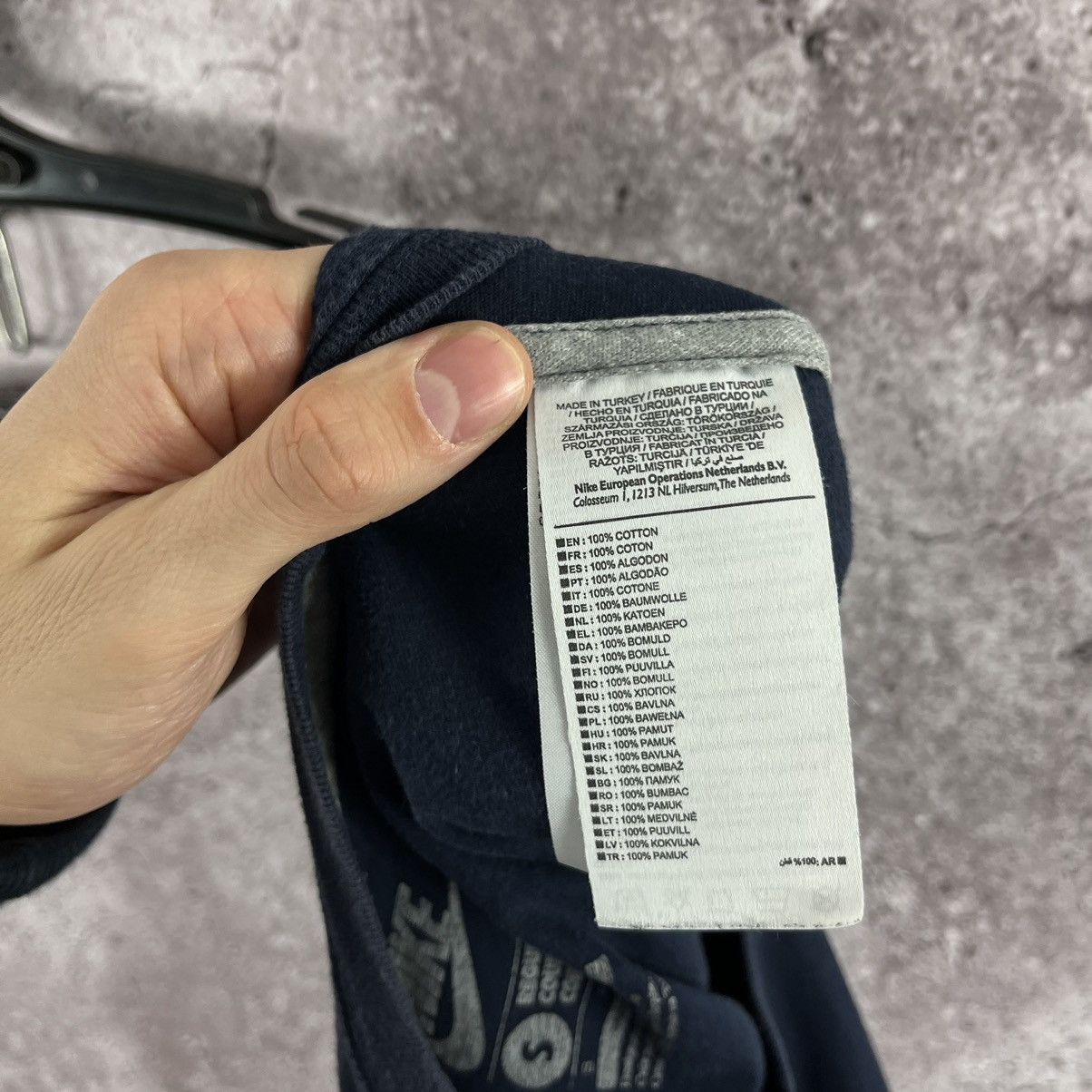 Nike × Vintage Vintage Nike T-Shirt High Force Logo Y2K Drill Navy Size S Size US S / EU 44-46 / 1 - 9 Thumbnail