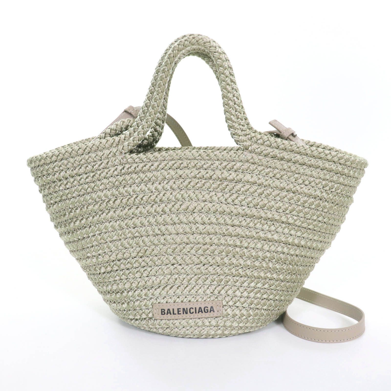 Balenciaga Balenciaga Balenciaga Ibiza Small Basket Shoulder Bag Natural Material Shoulder Bag 695612 DUTY FREE for USA Size ONE SIZE - 1 Thumbnail