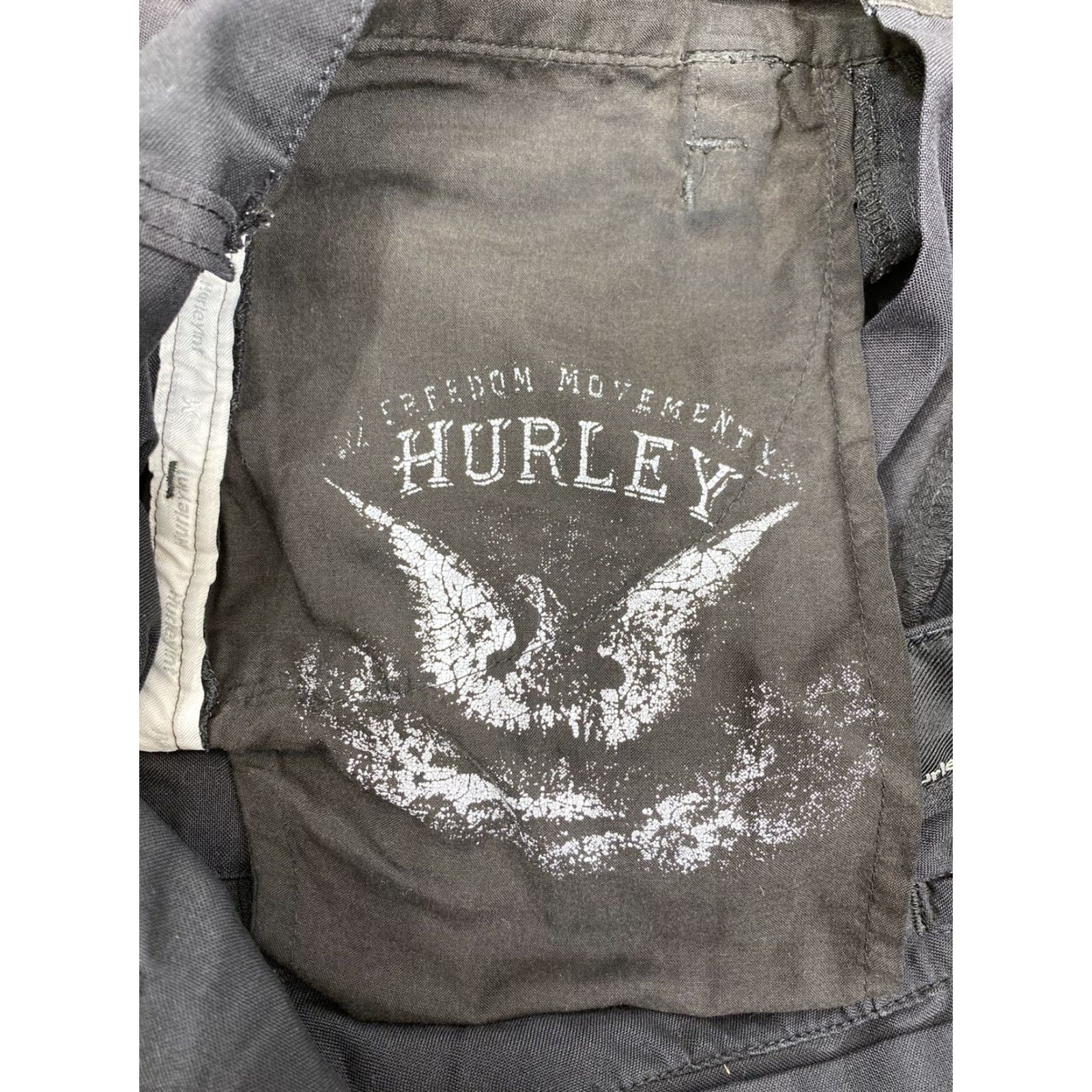 Hurley Hurley Mens 30 Solid Black Flat Front Stretch Athletic Shorts 1679 Size US 30 / EU 46 - 4 Thumbnail