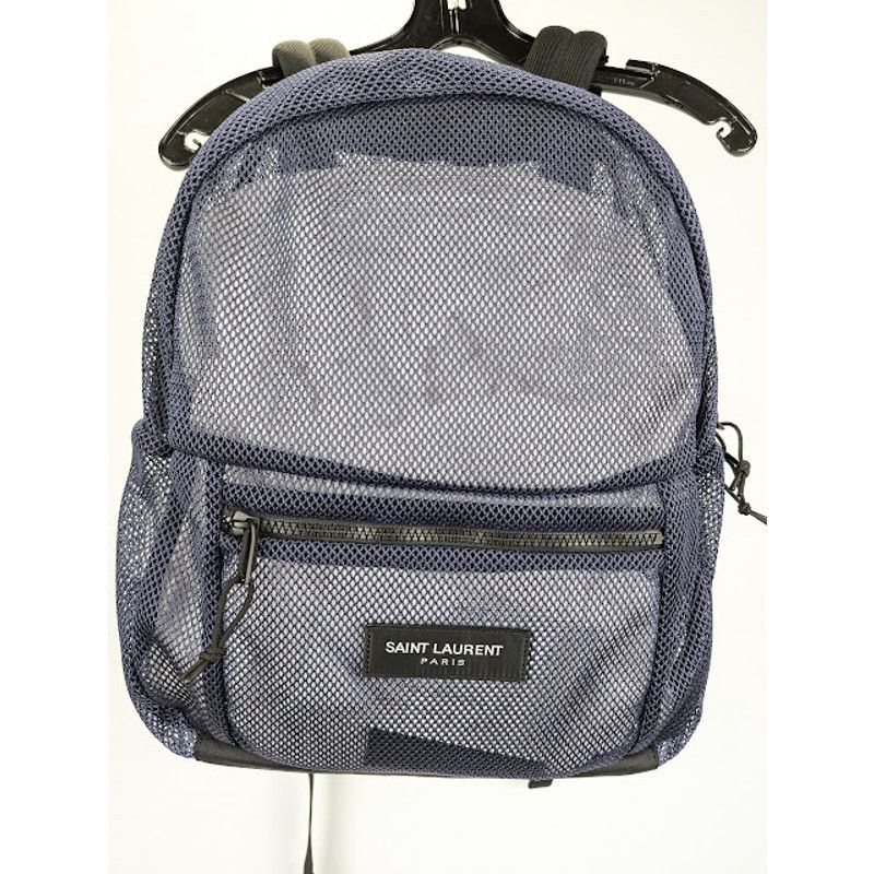 Saint Laurent Paris o1rshd1 Size: OS / SLP Backpack in Mesh & Nylon in Purple Size ONE SIZE - 4 Thumbnail