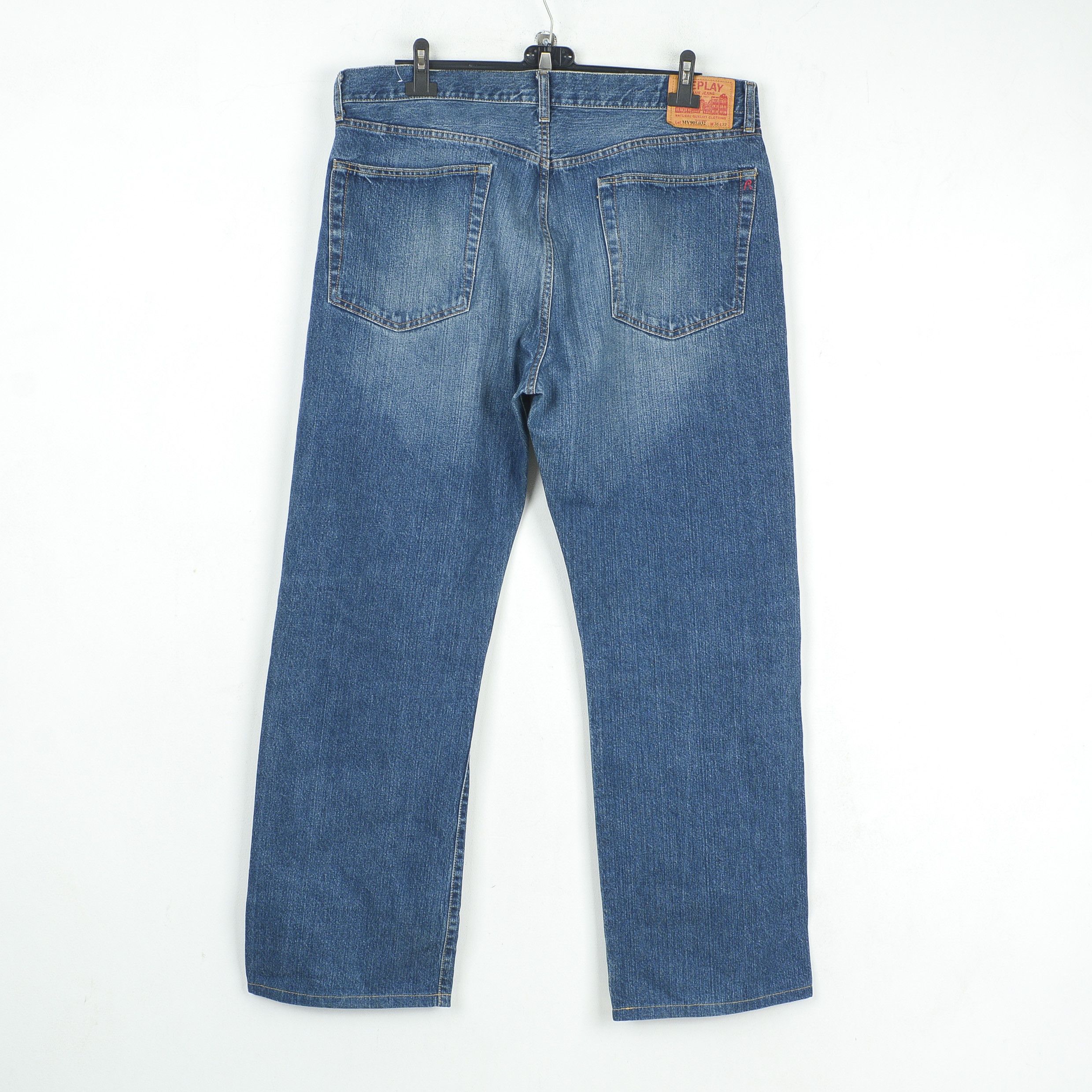 Replay Relaxed Baggy Pants Mens W36 L32 Jeans Denim Trousers blue Size US 36 / EU 52 - 4 Thumbnail