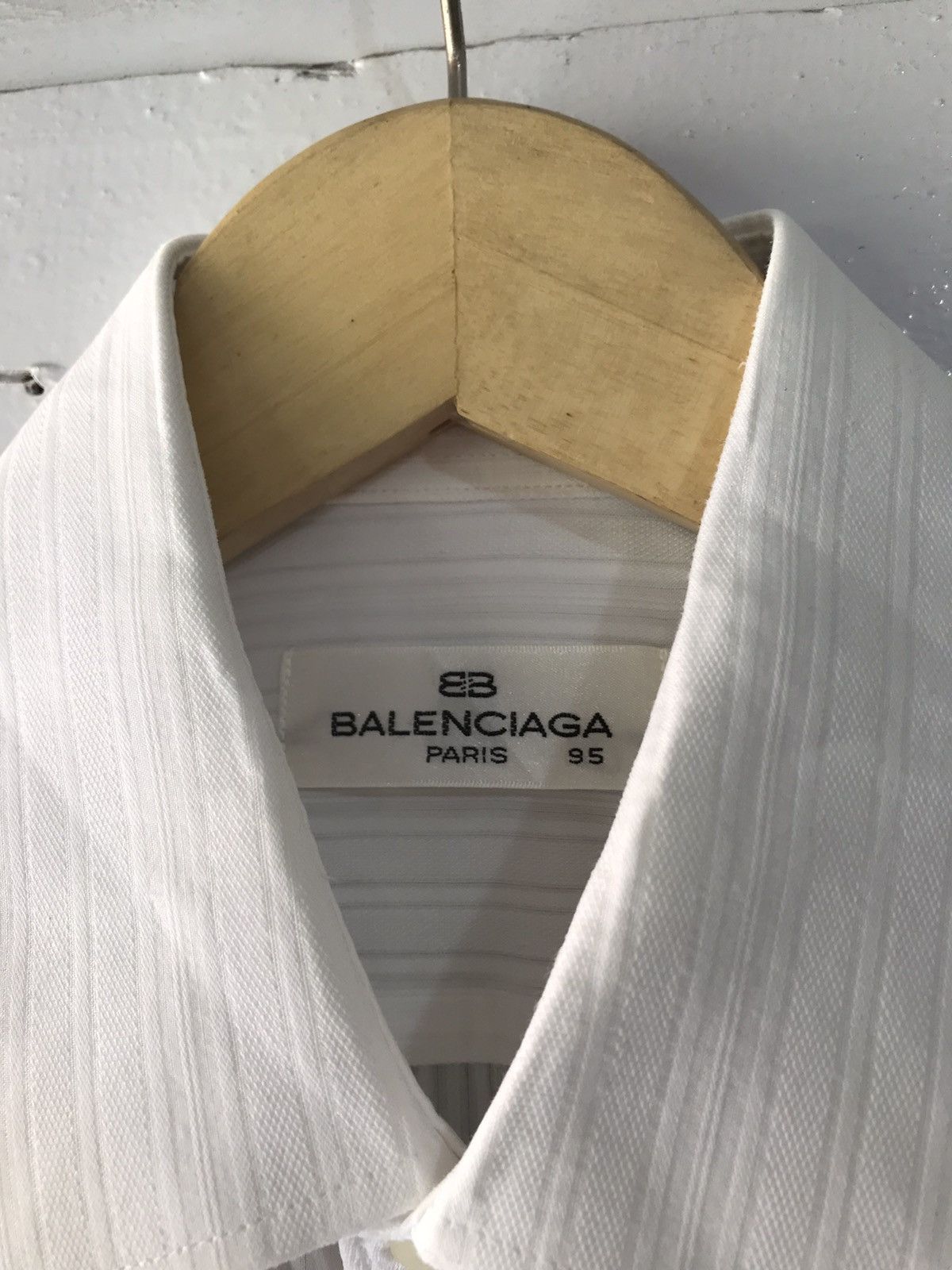 Balenciaga × Vintage Vintage Balenciaga White Casual Shirts Size US M / EU 48-50 / 2 - 4 Thumbnail