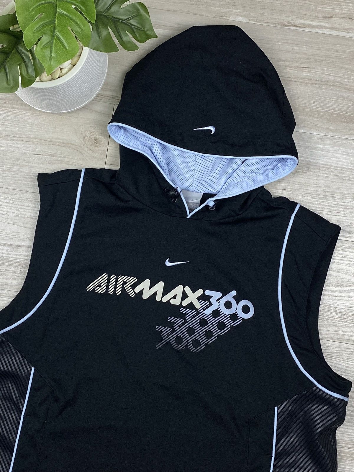 Nike × Vintage Nike 2000 center swoosh air max 360 vest y2k 90s zip Size US L / EU 52-54 / 3 - 3 Thumbnail