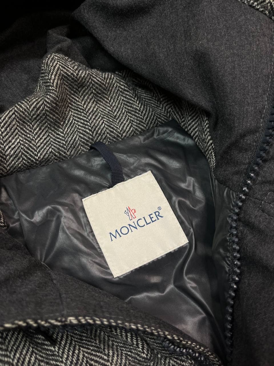 Moncler Moncler Gildas Herringbone Wool Down Puffer Jacket Size US L / EU 52-54 / 3 - 22 Thumbnail