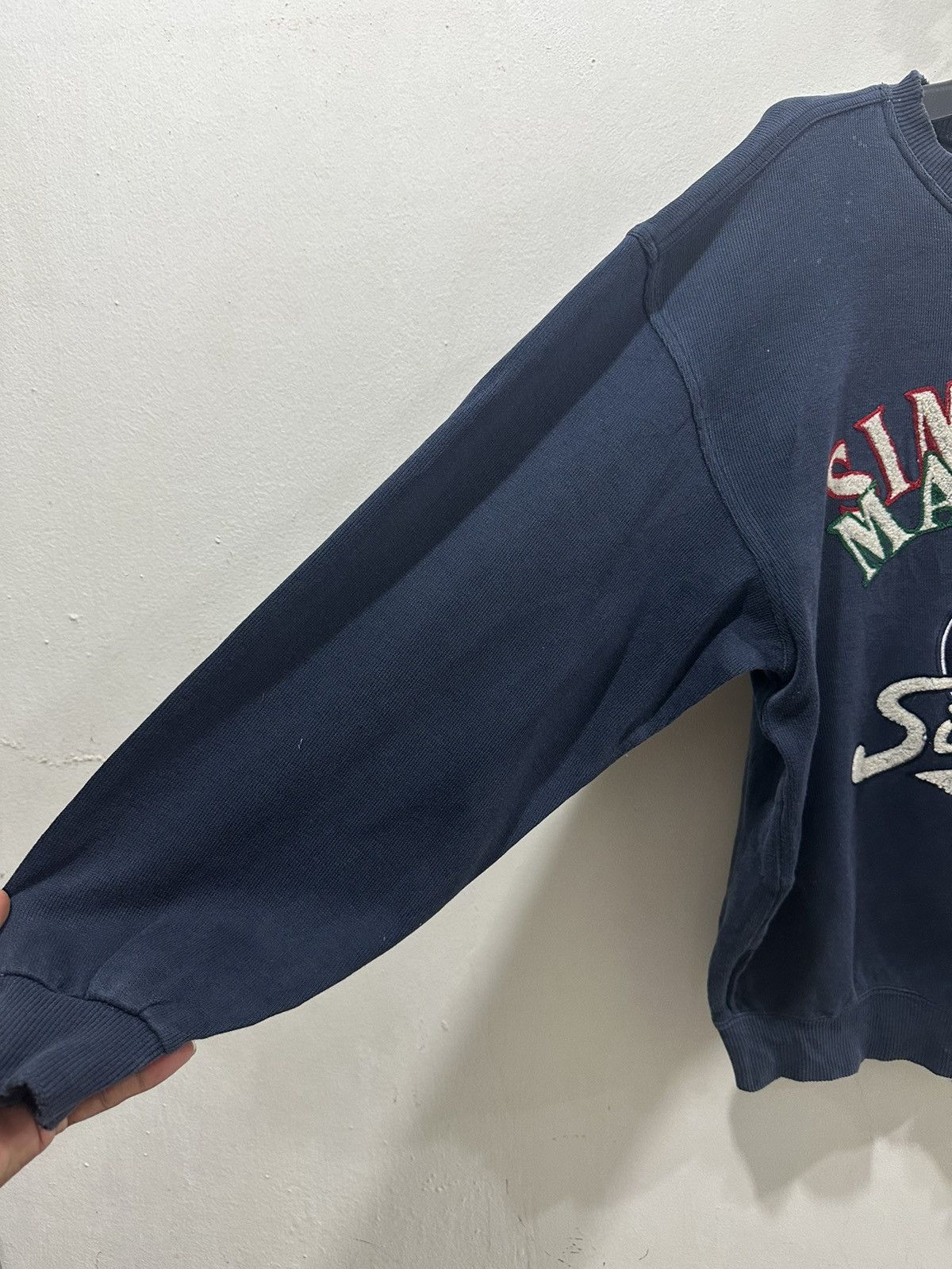 Japanese Brand VTG Distress LUPO DI MARE Sina Cova Faded Sweatshirts Size US M / EU 48-50 / 2 - 9 Thumbnail