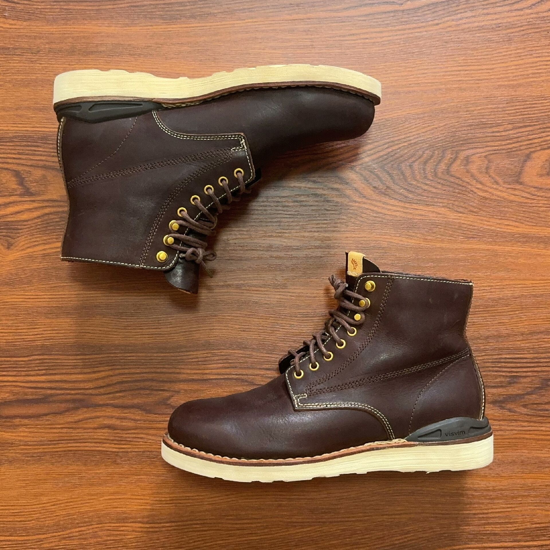 Visvim dark brown visvim virgil folk boots Size US 10 / EU 43 - 1 Thumbnail