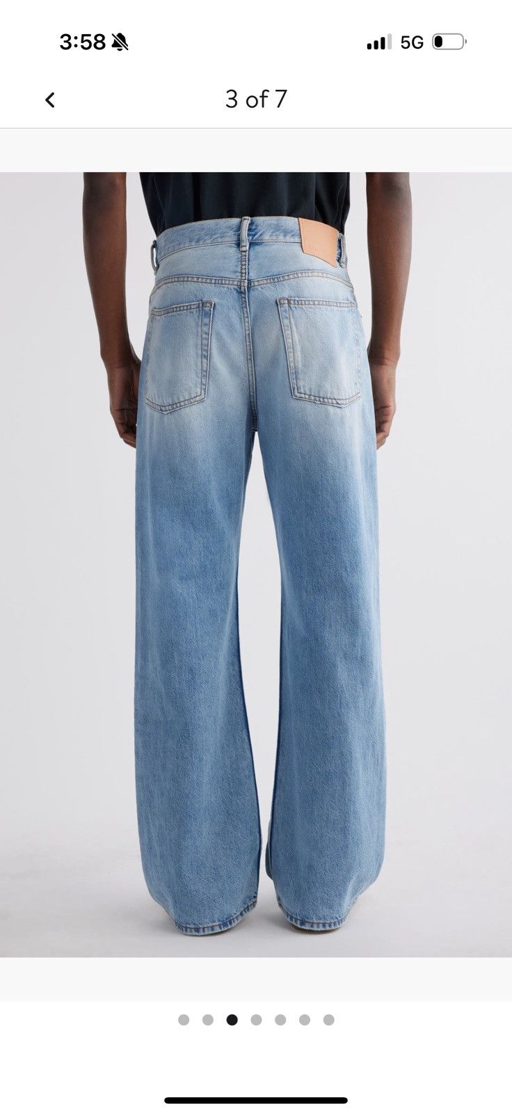 Acne Studios 2024 Men’s Loose Bootcut Jeans by Acne Studios Size US 31 - 3 Thumbnail