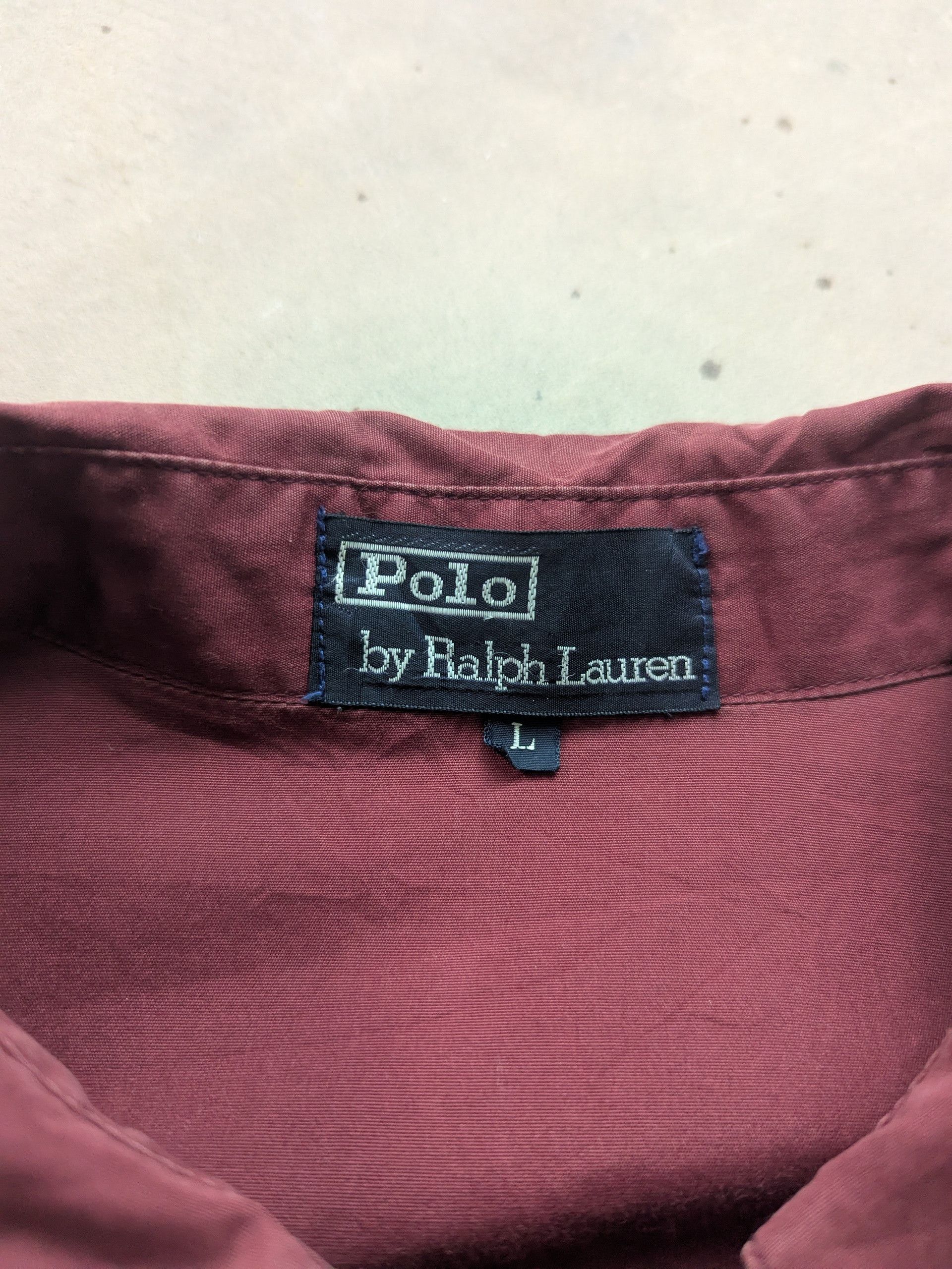 Polo Ralph Lauren × Vintage Vintage Polo Ralph Lauren Light Jacket Maroon Size US L / EU 52-54 / 3 - 10 Thumbnail