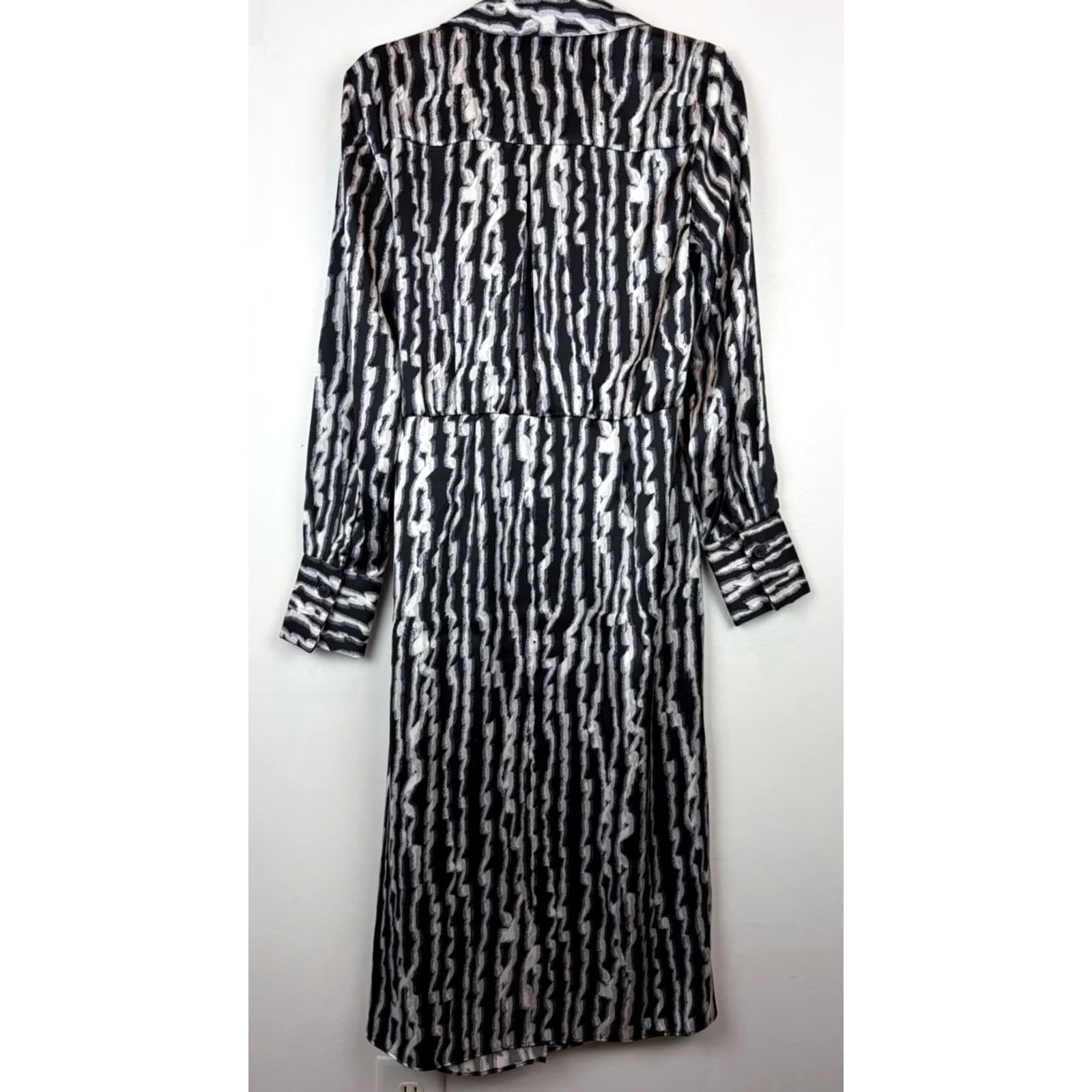 Worthington Worthington Midi Wrap Dress Womens Medium Brown Print Ruched Career Office New Size M / US 6-8 / IT 42-44 - 2 Thumbnail