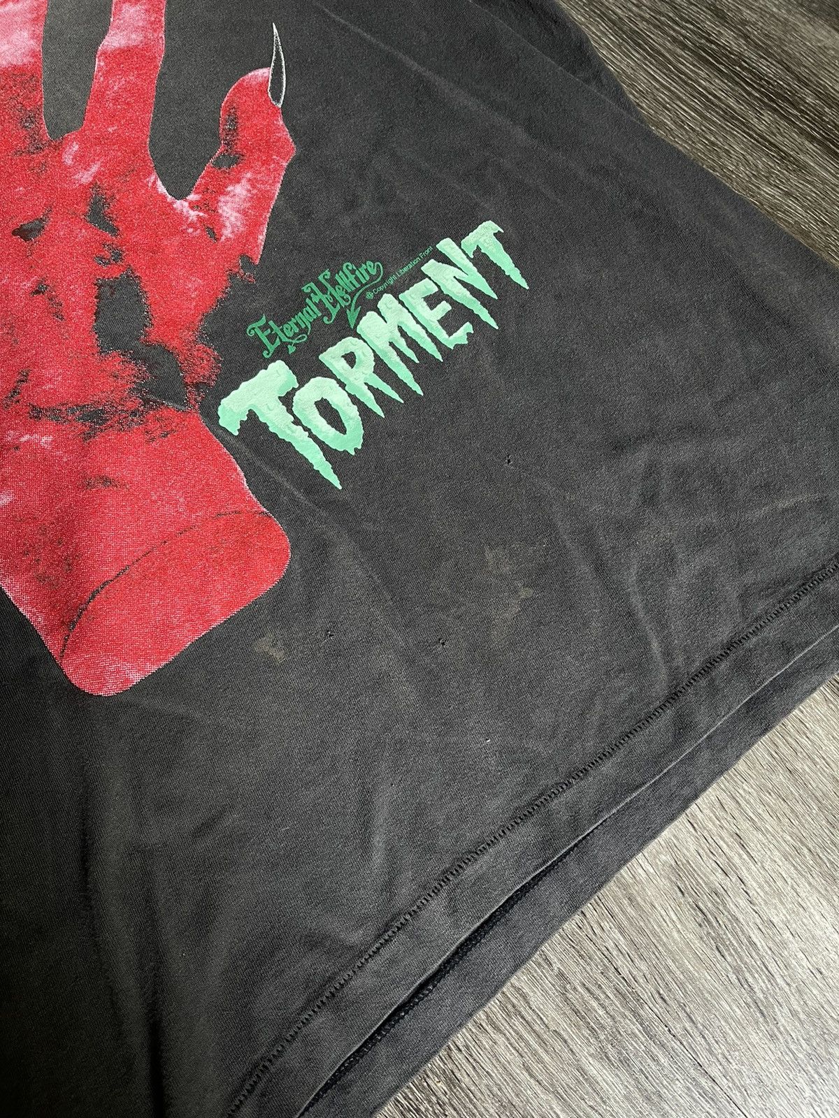 Saint Michael NEW Saint Michael Devil Hand Tee Size US L / EU 52-54 / 3 - 3 Thumbnail