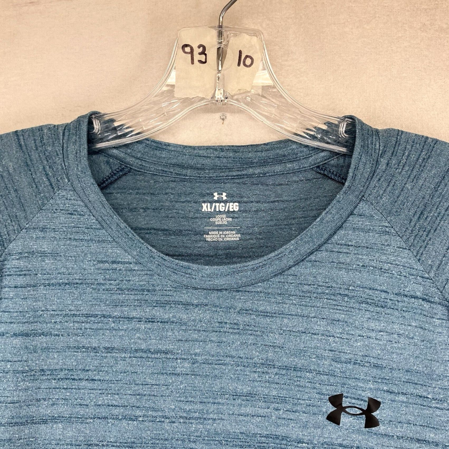 Under Armour Under Armour T Shirt Mens XL Loose Fit Heather Teal Thin Lightweight Size US L / EU 52-54 / 3 - 5 Thumbnail