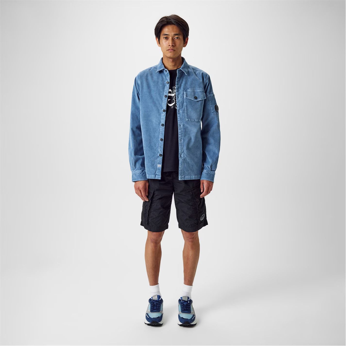 C.P. Company o1g2r1mq0426 Corduroy Shirt in Blue Size US XS / EU 42 / 0 - 6 Thumbnail