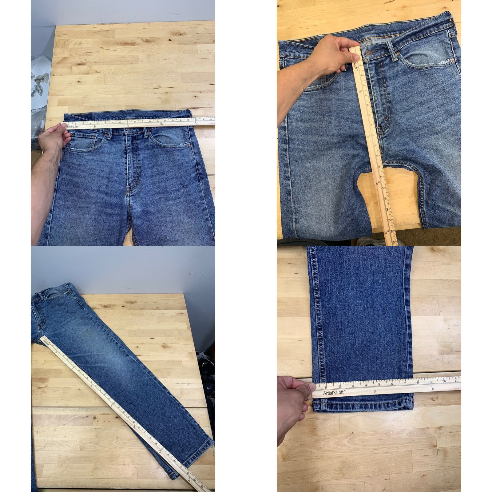 Levi's Levi's 505 Jeans Men 35x32 Blue Straight Regular Denim 5-Pocket Waist 35 Inseam 32 Vintage No Model Levi's 505 Size US 35 - 8 Thumbnail