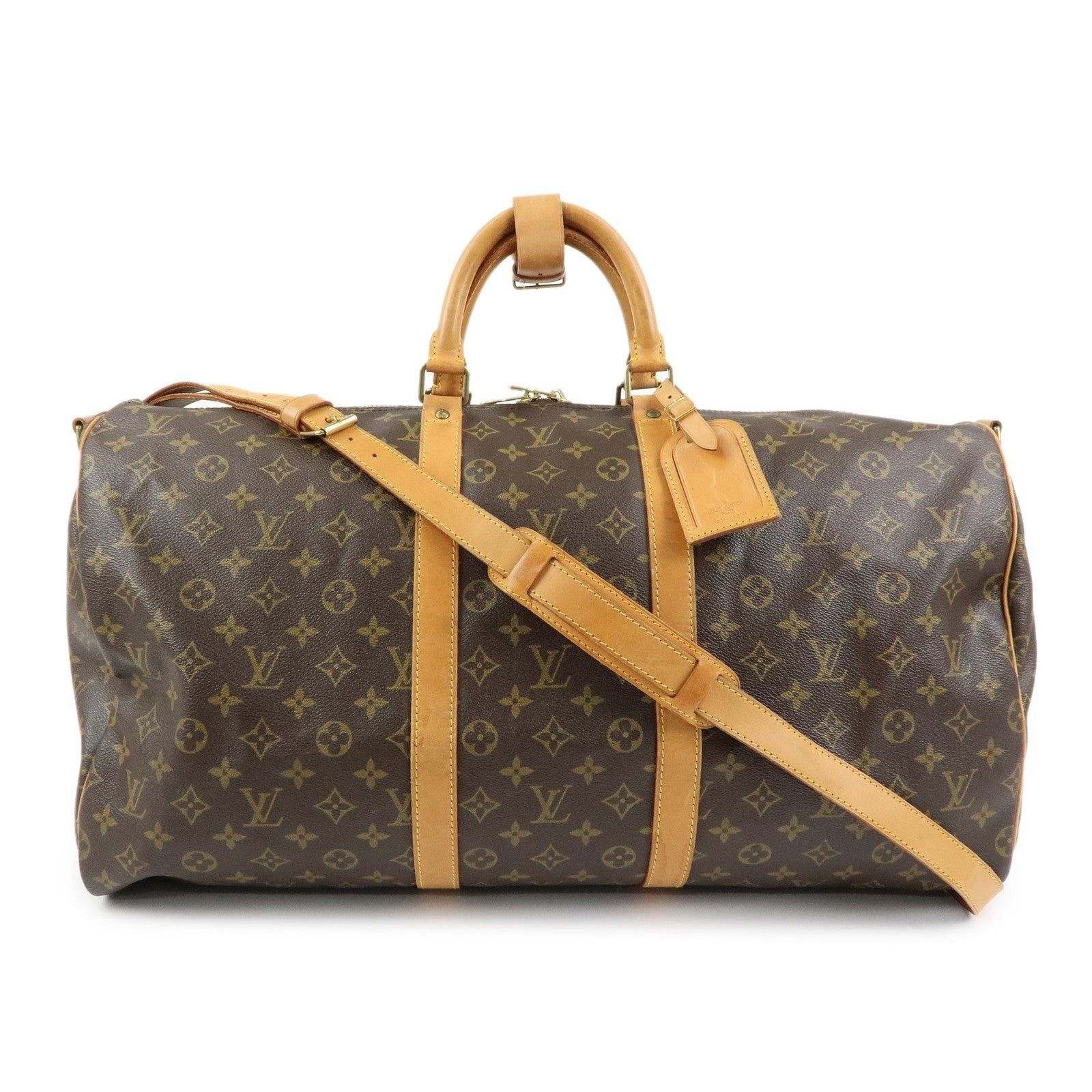 Louis Vuitton Louis Vuitton Monogram Keepall Bandouliere 55 Duffle Bag Size ONE SIZE - 1 Thumbnail