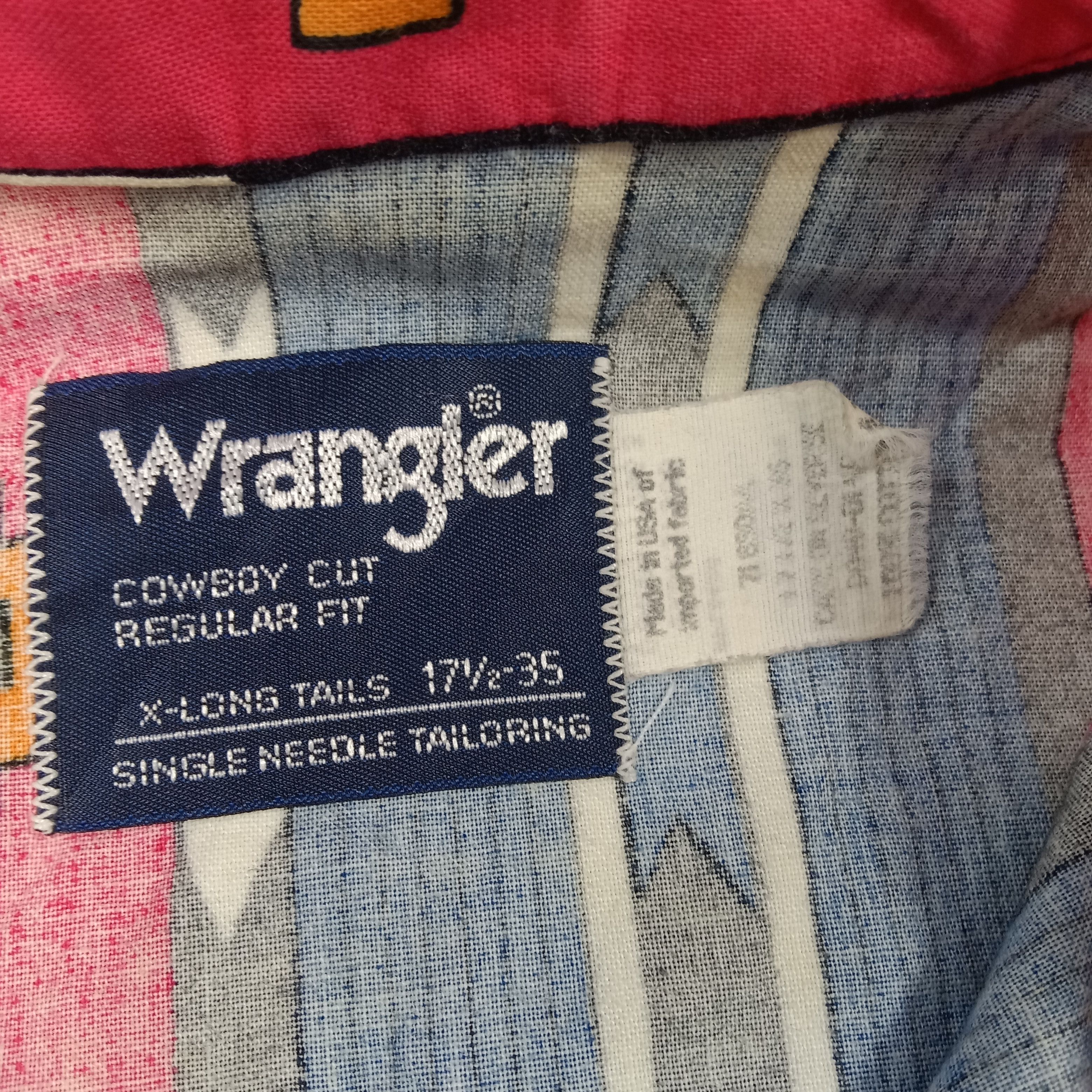 Vintage Wrangler Retro Style Shirt Button Up Size US XXL / EU 58 / 5 - 3 Thumbnail