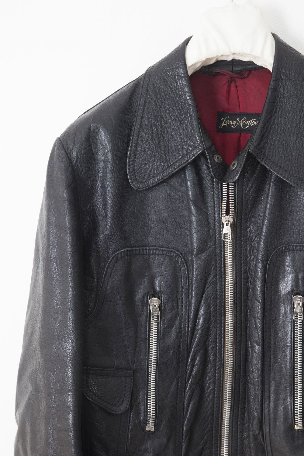 Vintage Vintage 1970's black leather jacket Size US S / EU 44-46 / 1 - 2 Thumbnail