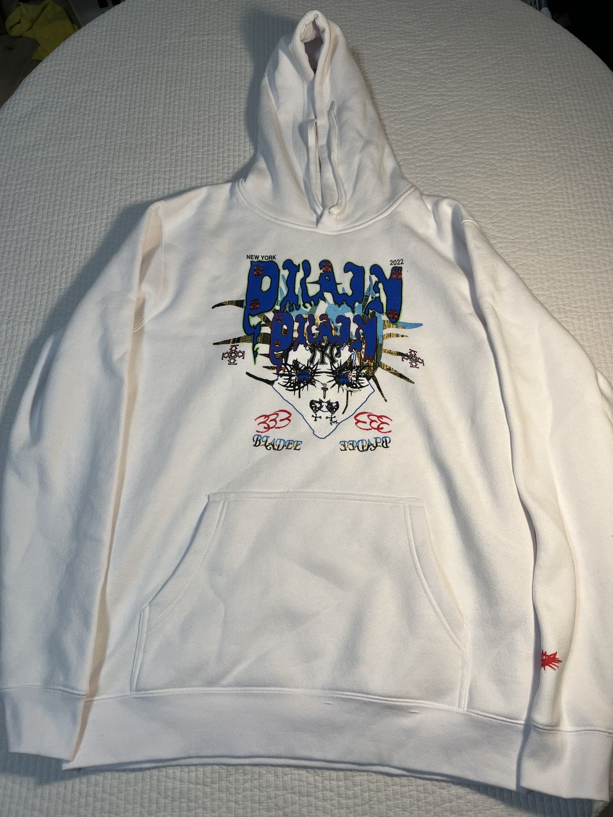 Drain Gang × Sad Boys Drain Gang NYC Shield Hoodie Size US L / EU 52-54 / 3 - 1 Thumbnail