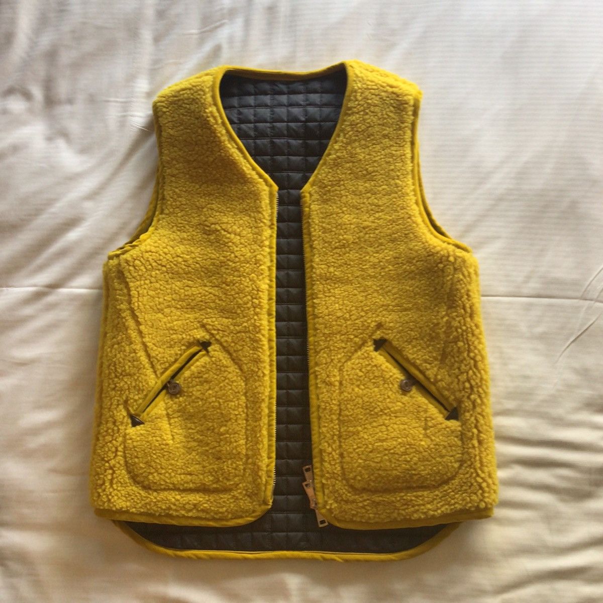 image of Number N Ine x Takahiromiyashita The Soloist Number (N)Ine Down Vest - Reversible W/zipper, 2 Pocke