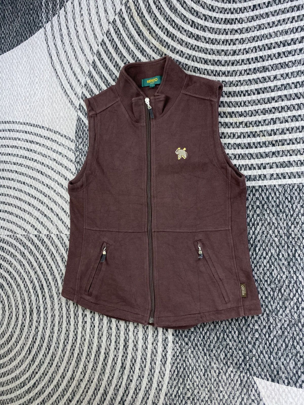 Kenzo Vintage Kenzo Golf Big Logo Embroidery Vest Size US S / EU 44-46 / 1 - 5 Thumbnail