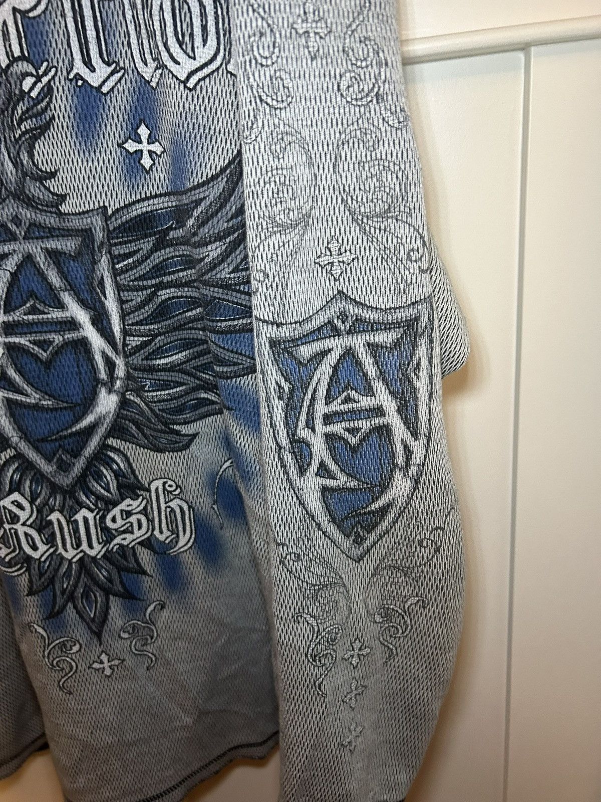 Affliction Rare Affliction George St-Peirre Reversible vintage thermal Size US XL / EU 56 / 4 - 6 Thumbnail