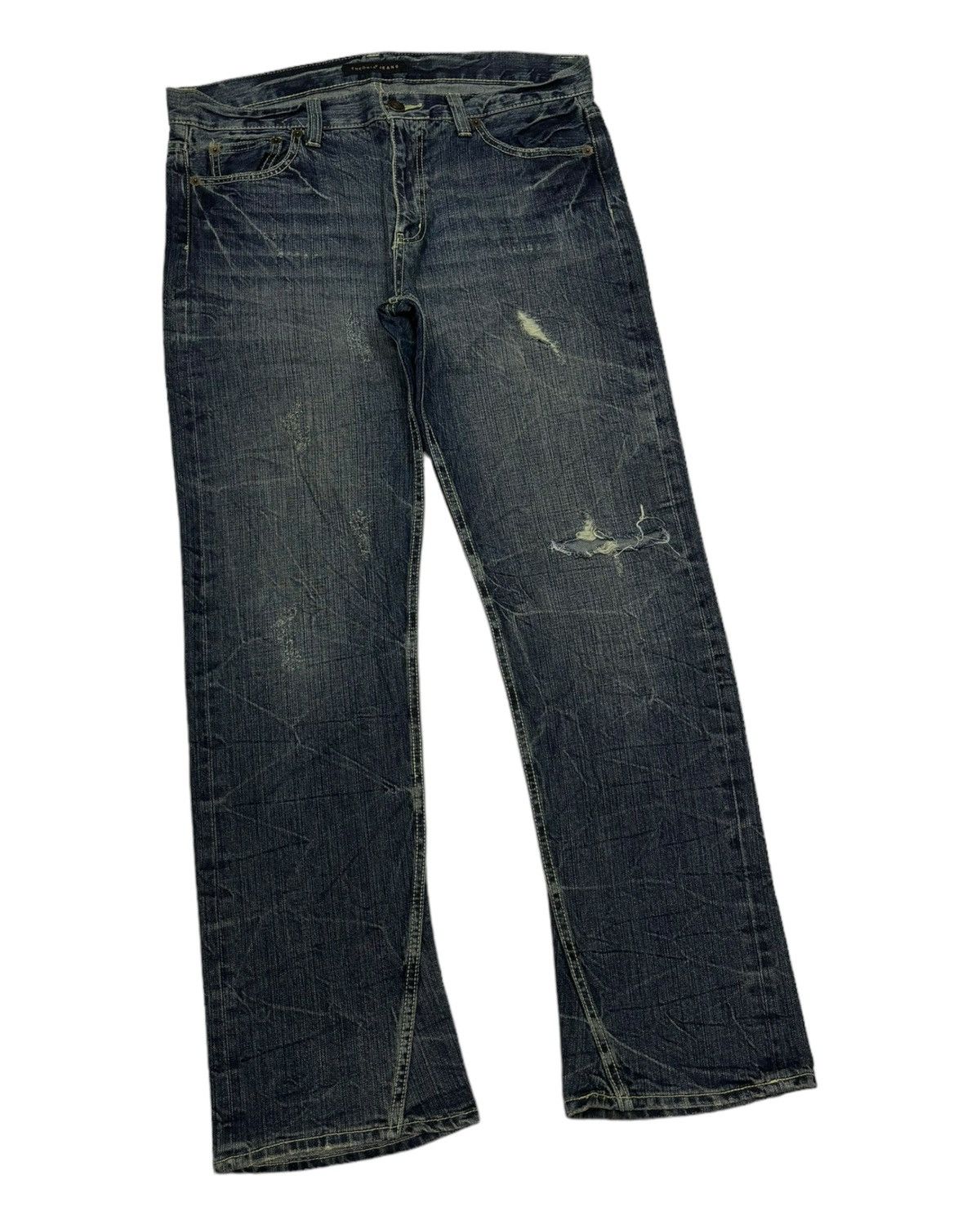 Hysteric Glamour × Japanese Brand × Vintage VINTAGE THEORIA JEANS DISTRESS HYSTERIC GLAMOUR STYLE DENIM Size US 37 - 3 Thumbnail