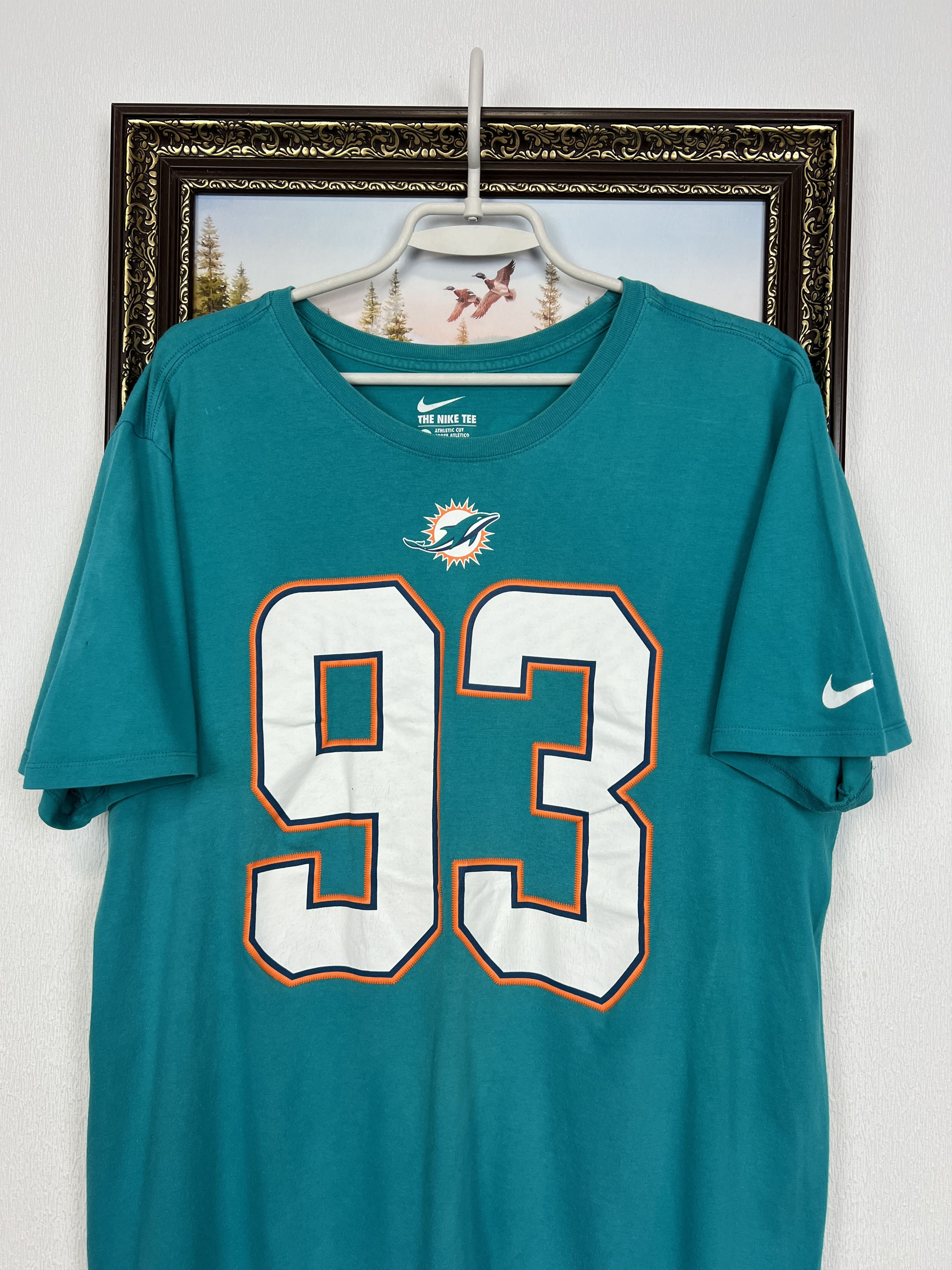 Nike Nike Regular Fit Miami Dolphins NFL SUH Shirt Football Size US XL / EU 56 / 4 - 2 Thumbnail