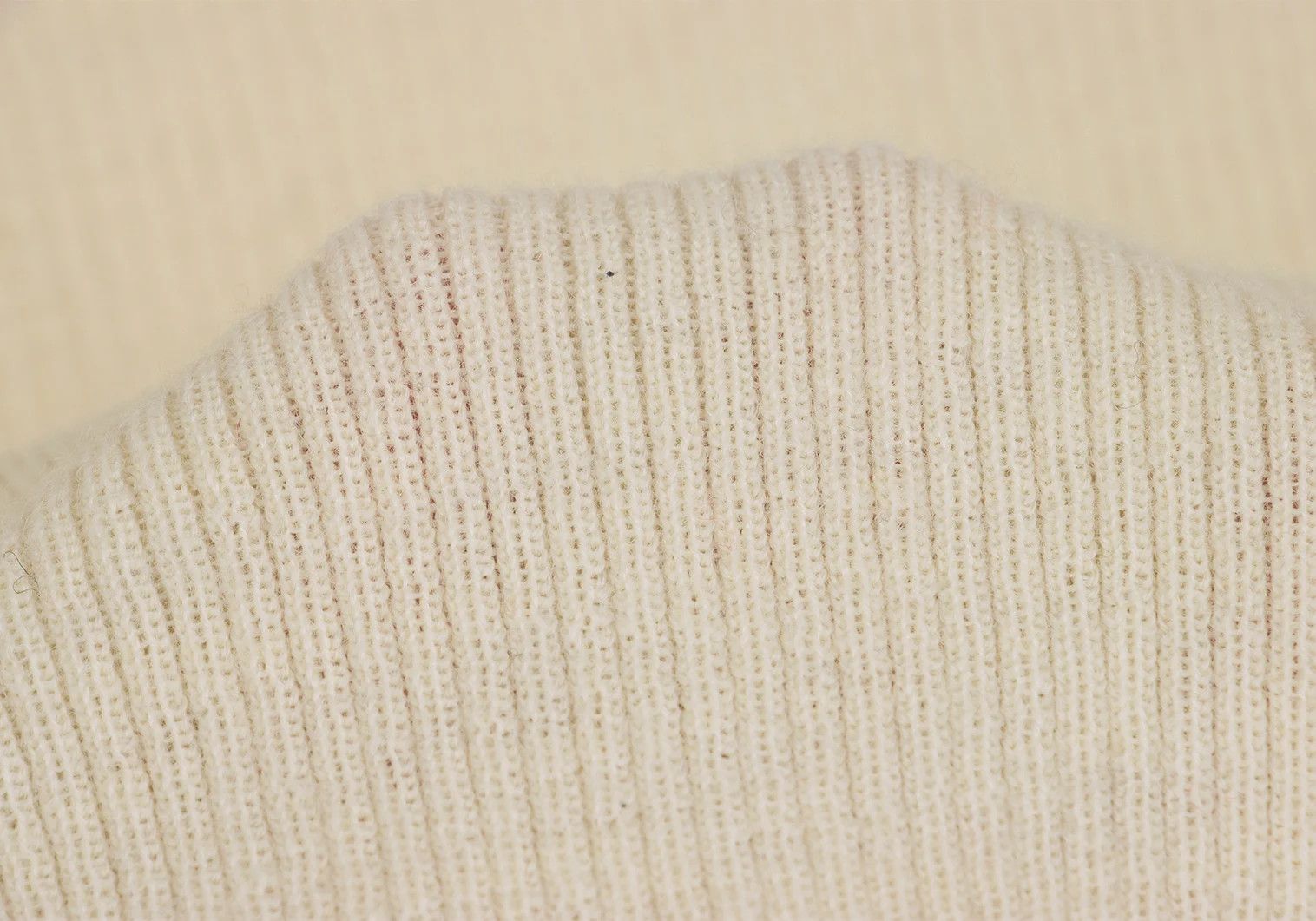 Jean Paul Gaultier Wool Ribbed Knit Sweater in Cream Size 48 Size US M / EU 48-50 / 2 - 13 Thumbnail