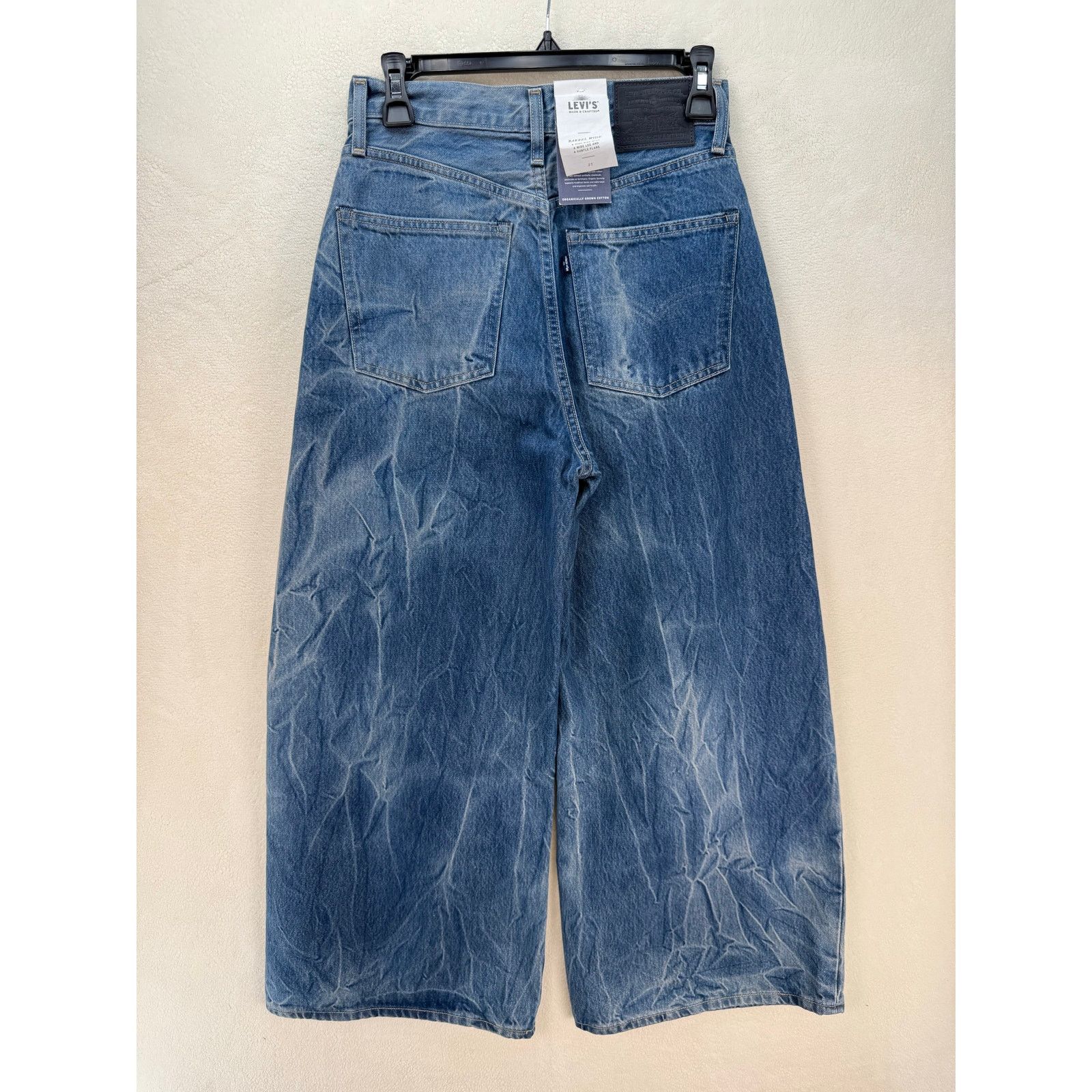 Levi's LEVI'S MADE & CRAFTED WOMEN'S 26 WIDE BARREL JEANS MEDIUM Size 26" / US 2 / IT 38 - 7 Thumbnail