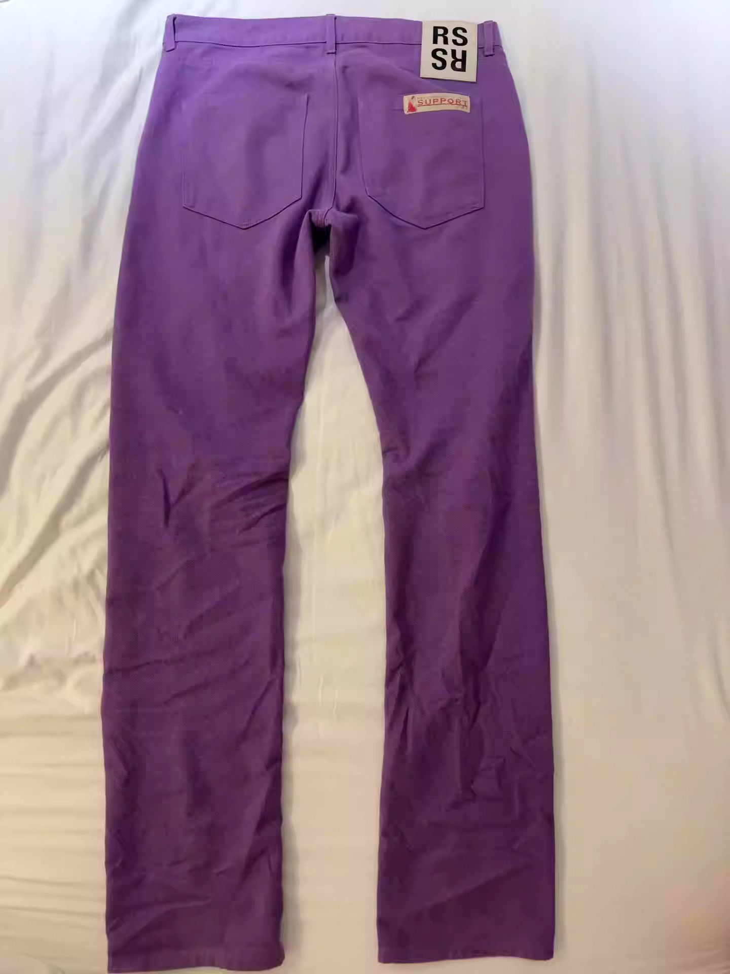 image of Raf Simons Purple Slim Fit Jeans, Men's (Size 33)