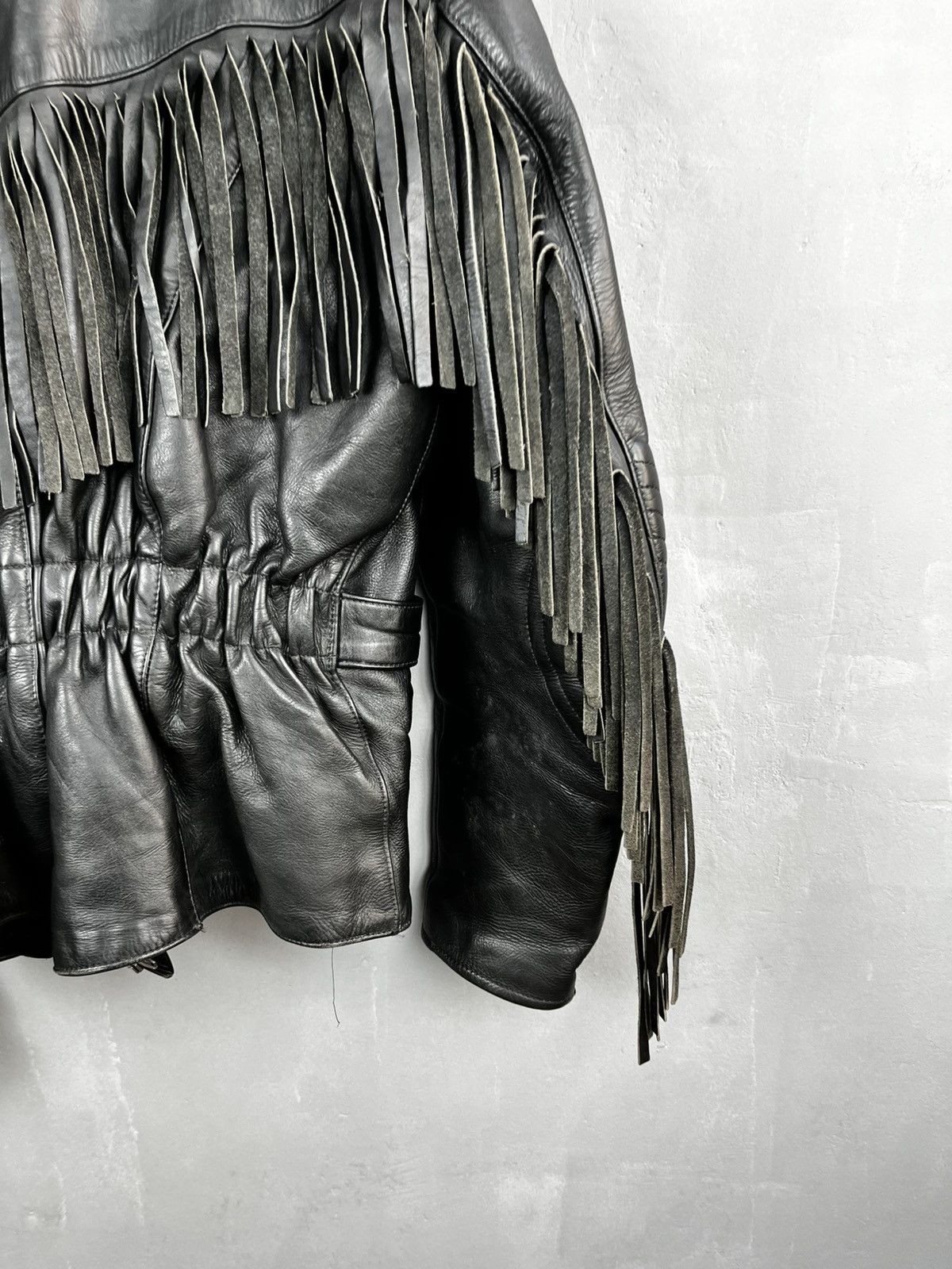 Genuine Leather × Leather × Vintage Leather Jacket vintage 90s Kurt Cobain style Size US L / EU 52-54 / 3 - 13 Thumbnail