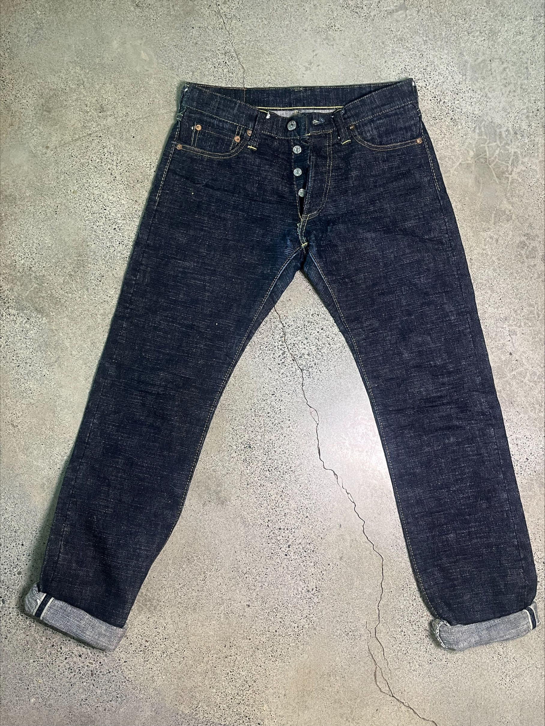 The Strike Gold STRIKE GOLD X SELF EDGE Wavy Standard Selvedge Jeans ...