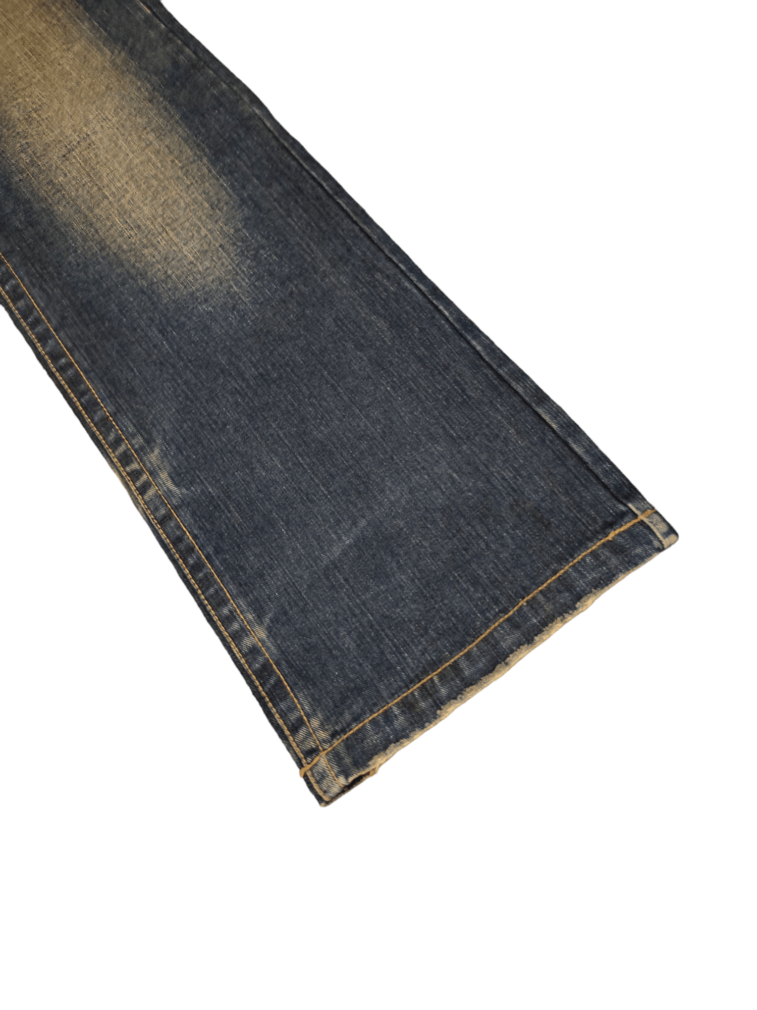 If Six Was Nine Flare Jeans Allout Clawmark Faded Denim Bootcut Y2k Size US 30 / EU 46 - 9 Thumbnail