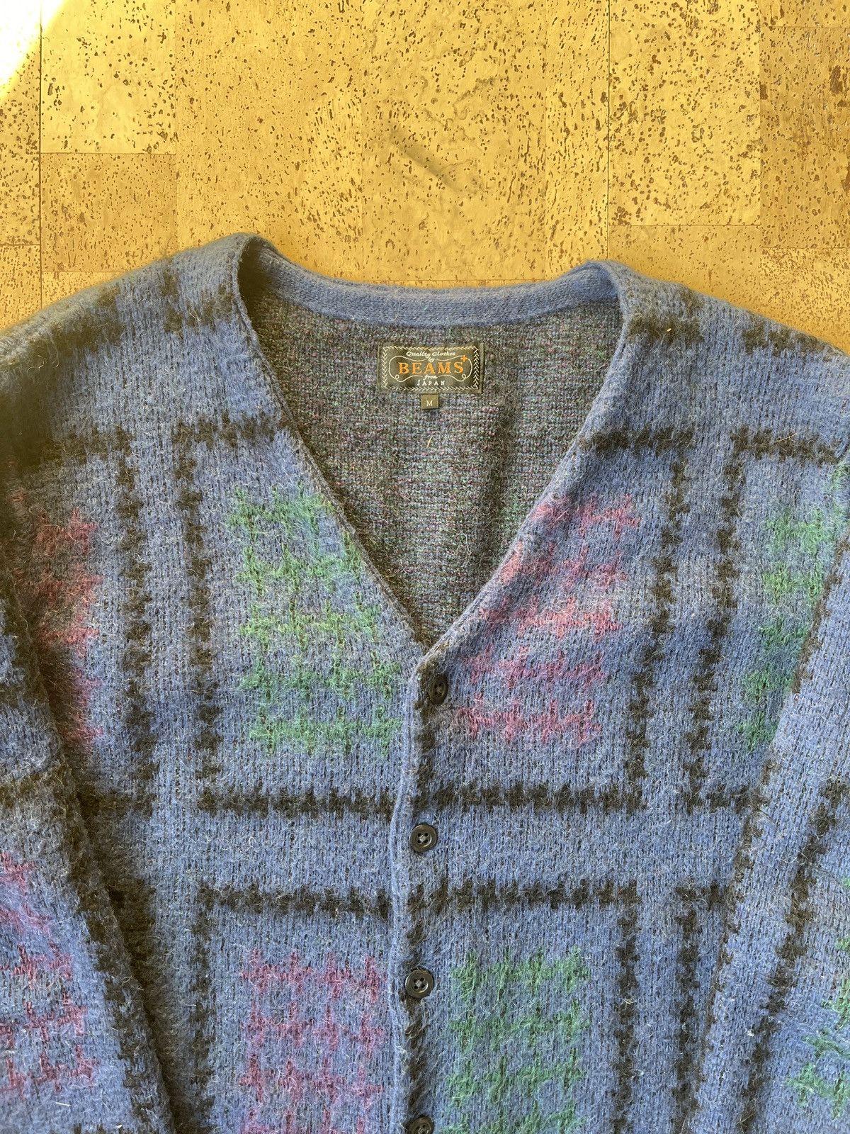 Beams Japan Double Jacquard Cardigan Size US M / EU 48-50 / 2 - 3 Thumbnail