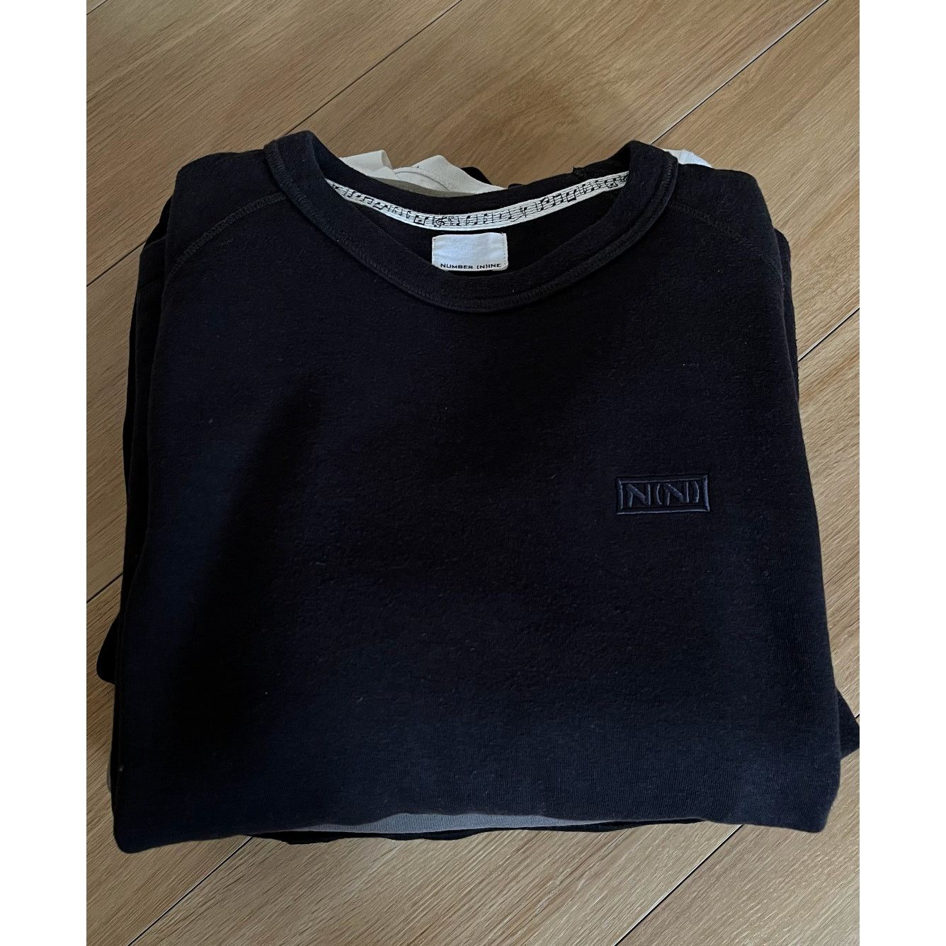 Number (N)ine Number (N)ine Text Logo Sweater Tee Size US L / EU 52-54 / 3 - 3 Thumbnail