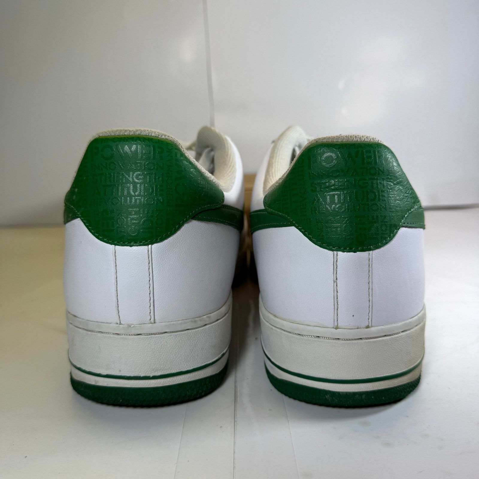 Nike Nike Air Forces White/Green Size 15 Men Size US 15 / EU 48 - 6 Thumbnail