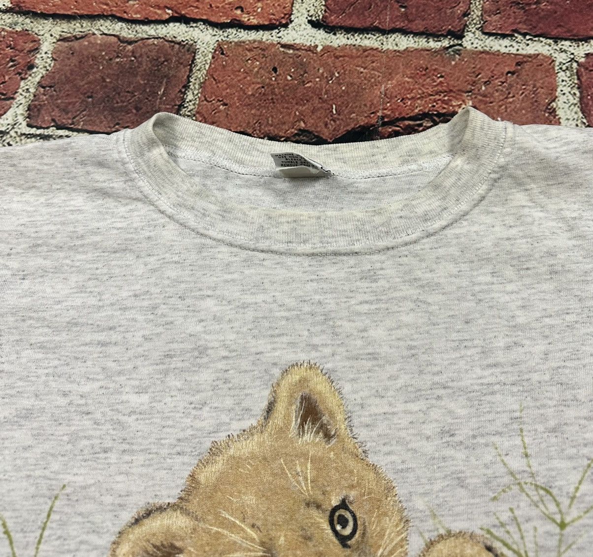 Vintage Vintage Endangered Young’uns Lion Cubs Nature Art Tee Animal Size US XL / EU 56 / 4 - 8 Thumbnail