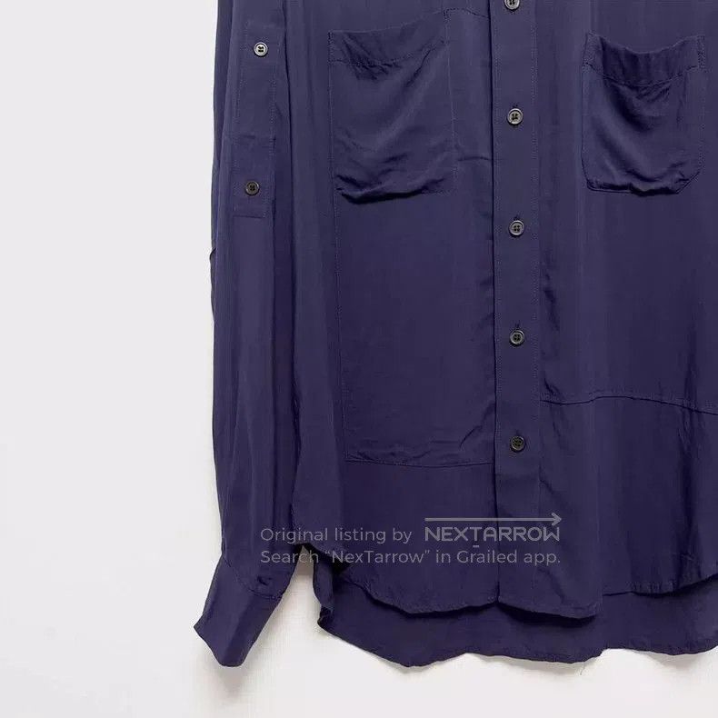 Other Yohji Yamamoto Silk Shirt with Pocket Details Size US M / EU 48-50 / 2 - 4 Thumbnail