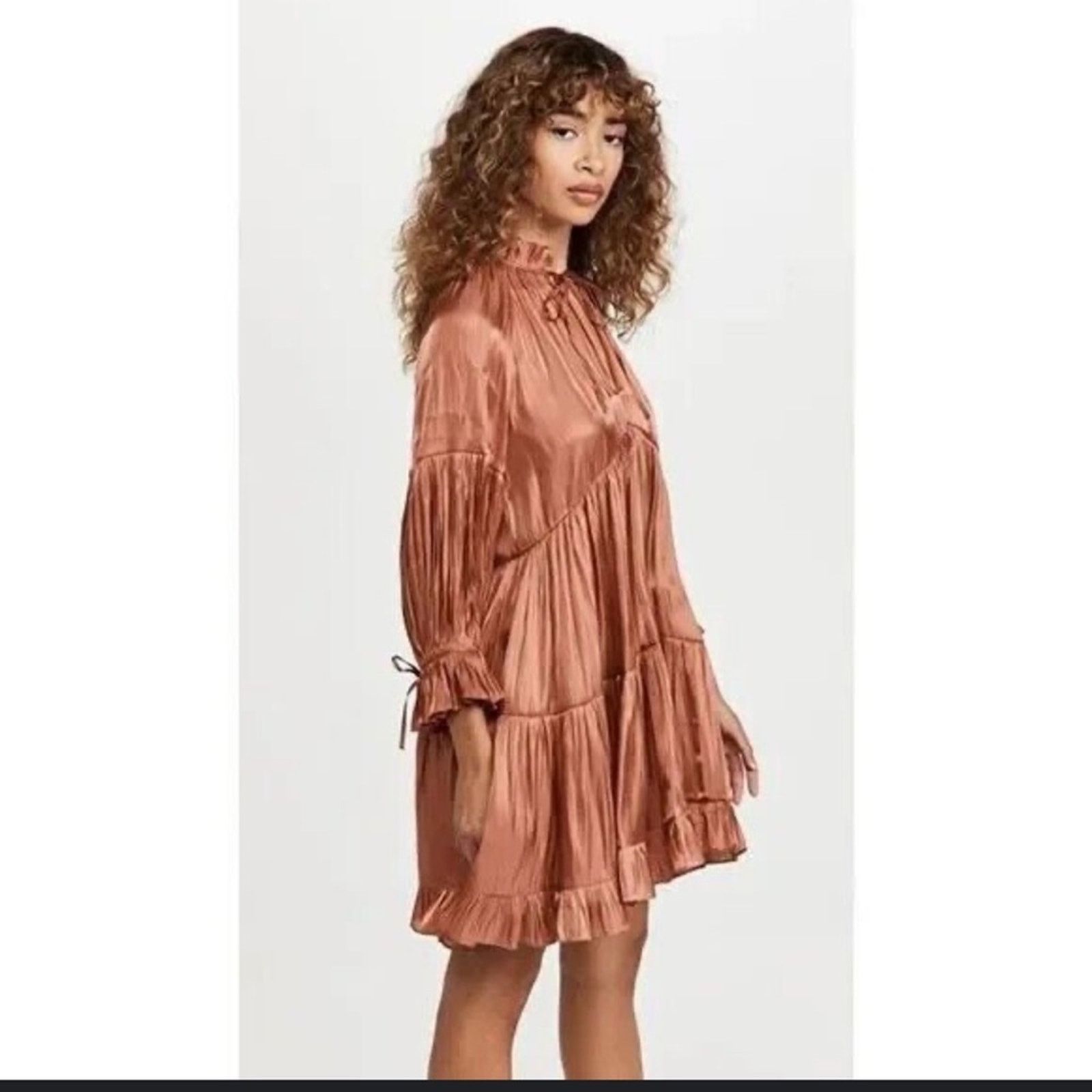 Cinq a Sept Cinq à Sept Phyllis Shirred Peasant Dress - Size 0 Size XS / US 0-2 / IT 36-38 - 2 Thumbnail