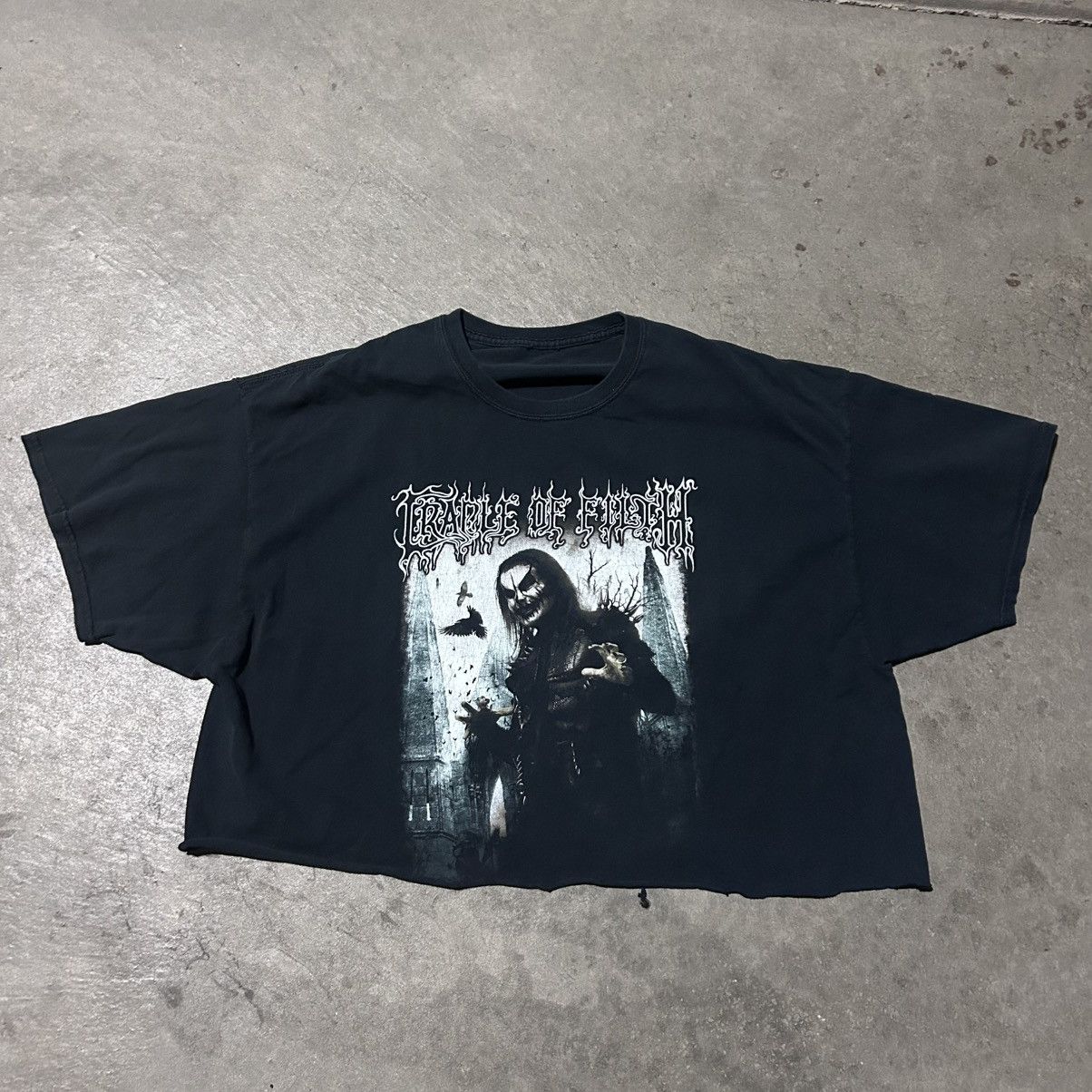 Band Tees Cradle of filth crop top tee shirt Size US XL / EU 56 / 4 - 1 Thumbnail