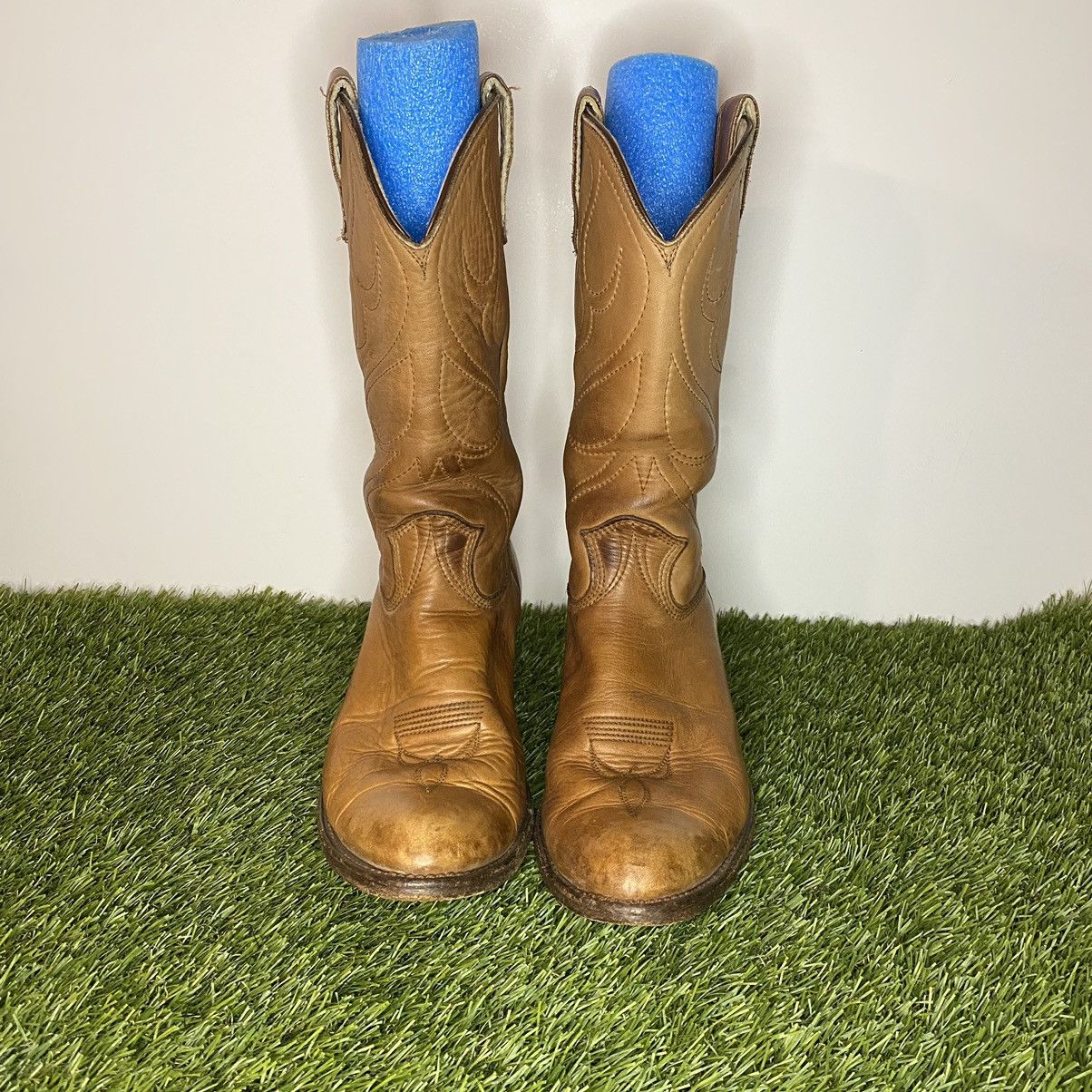 Vintage 1977 Stewart Co. Boots Hand Made in USA Cowboy Boots Size US 9 / EU 42 - 2 Thumbnail