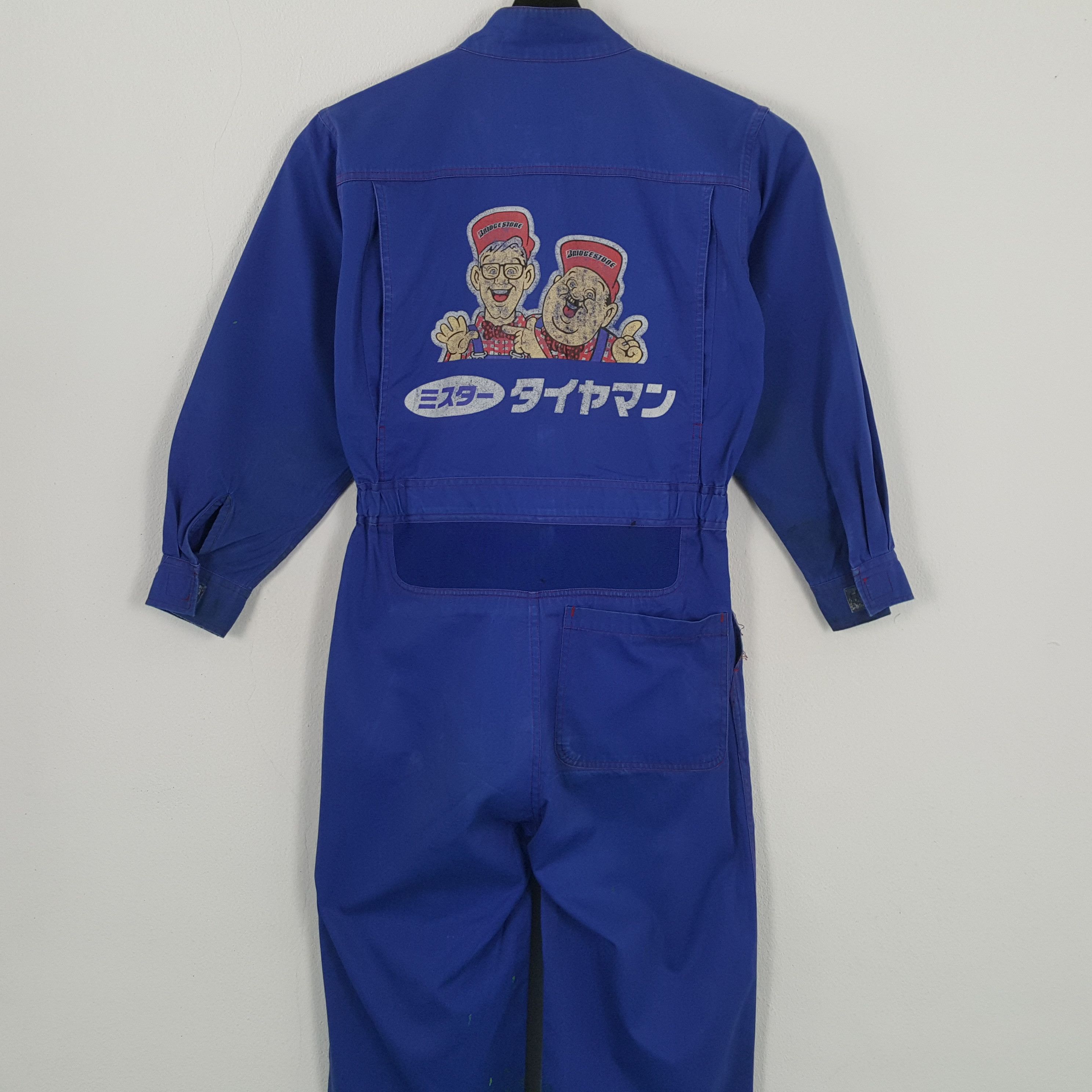 Vintage BRIDGESTONE Motorsports Workwear Style Coverall Jacket Size US S / EU 44-46 / 1 - 2 Thumbnail